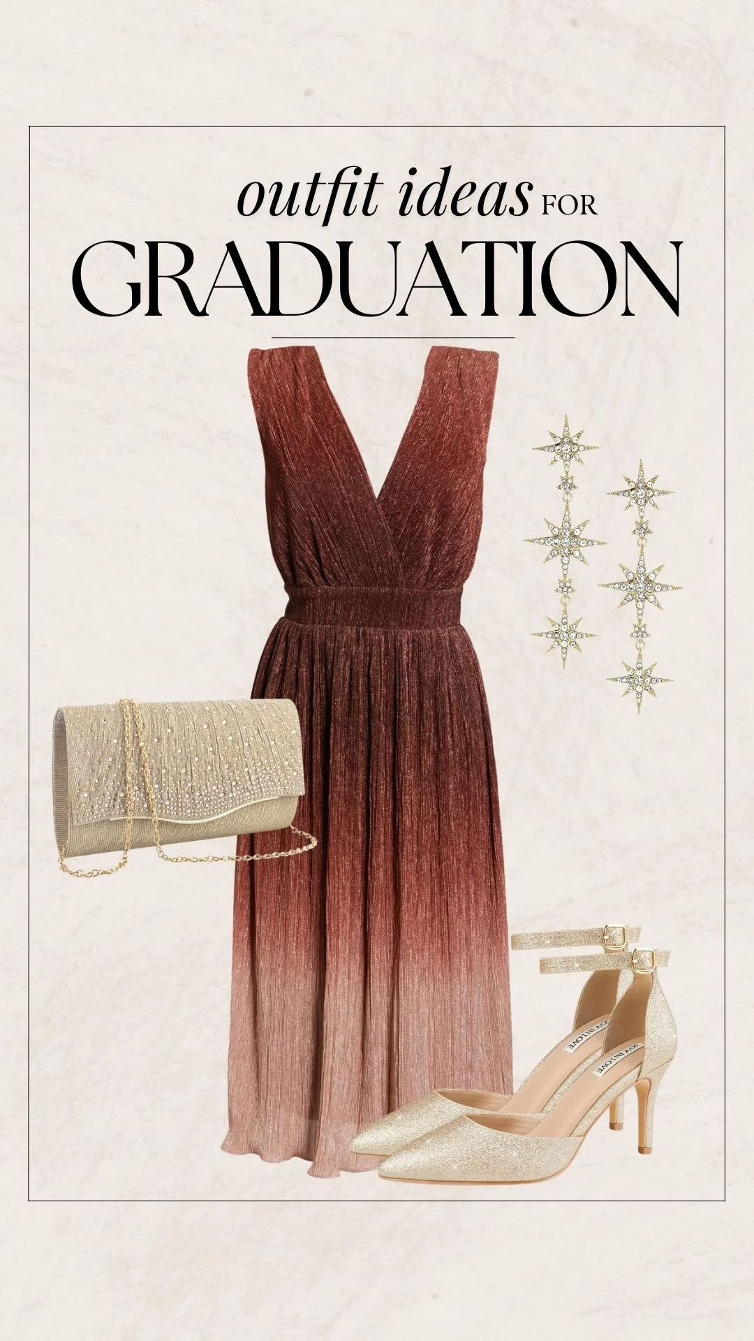 Graduation Outfit Ideas - Sparkle Ombre Dress