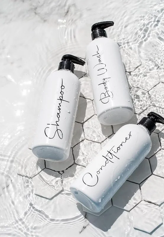 Bathroom Upgrades - Reusable Shampoo and Conditioner Bottles