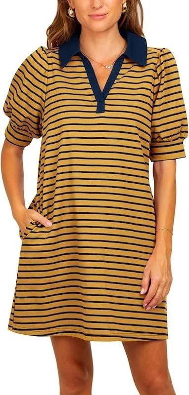 Best Spring Dresses On Amazon - Puff Sleeve Polo Mini
