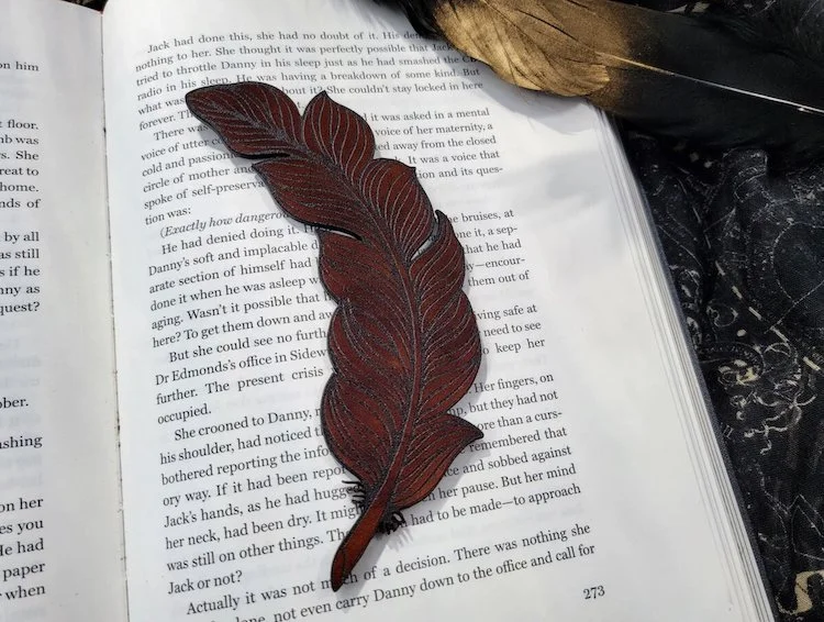 Best Gifts Under $100 - Leather Feather Bookmark.png