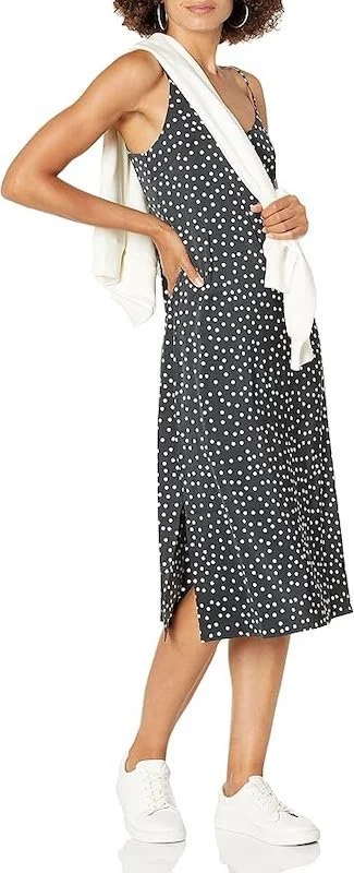 Best Spring Dresses On Amazon - Silky Polka Dot Midi Dress