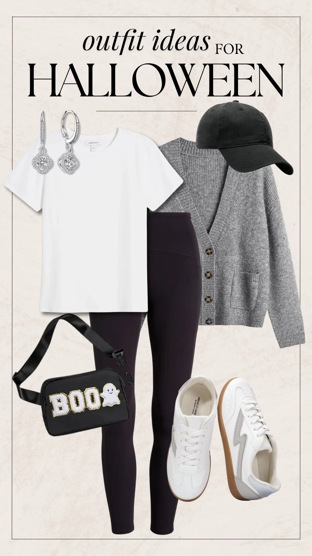 Halloween Themed Outfit Ideas - Boo Crossbody Bag