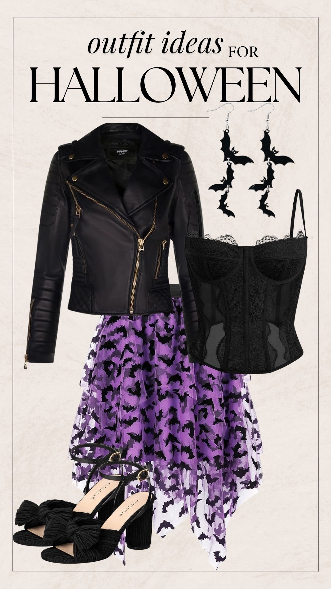 Halloween Themed Outfit Ideas - Purple Halloween Skirt