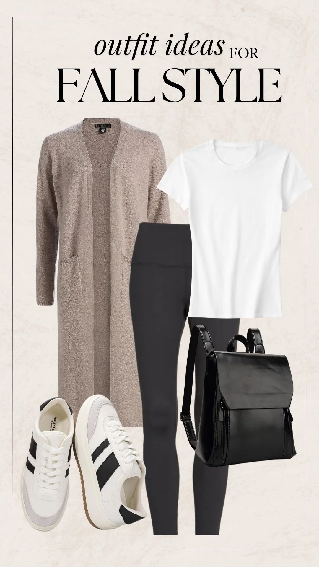 Casual Fall Outfits For Women - Leggings + Cardigan