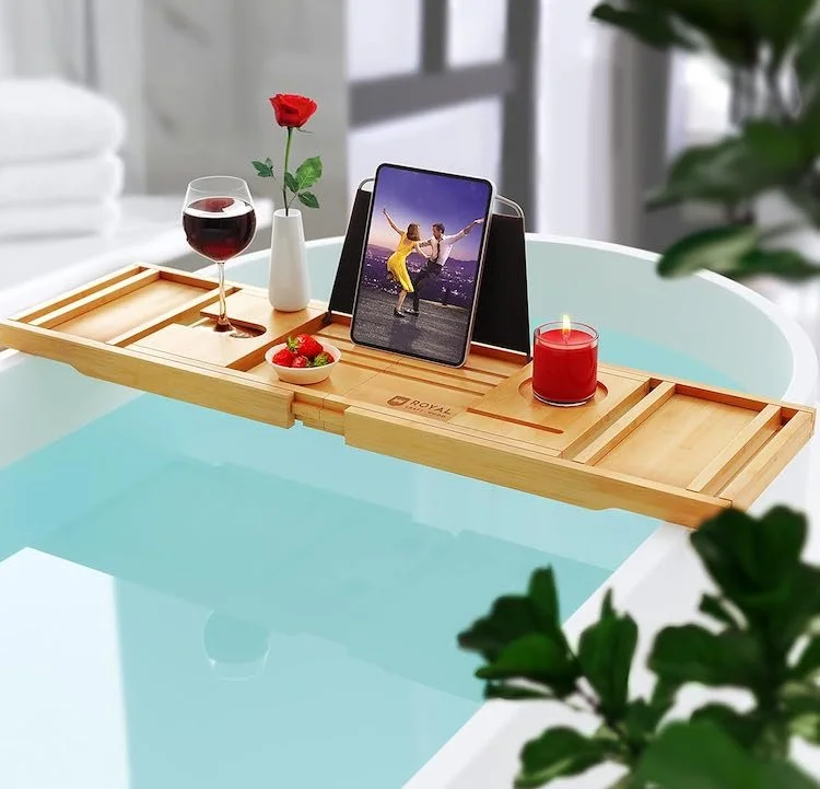 Best Gift Ideas Under $100 - Bamboo Bathtub Tray
