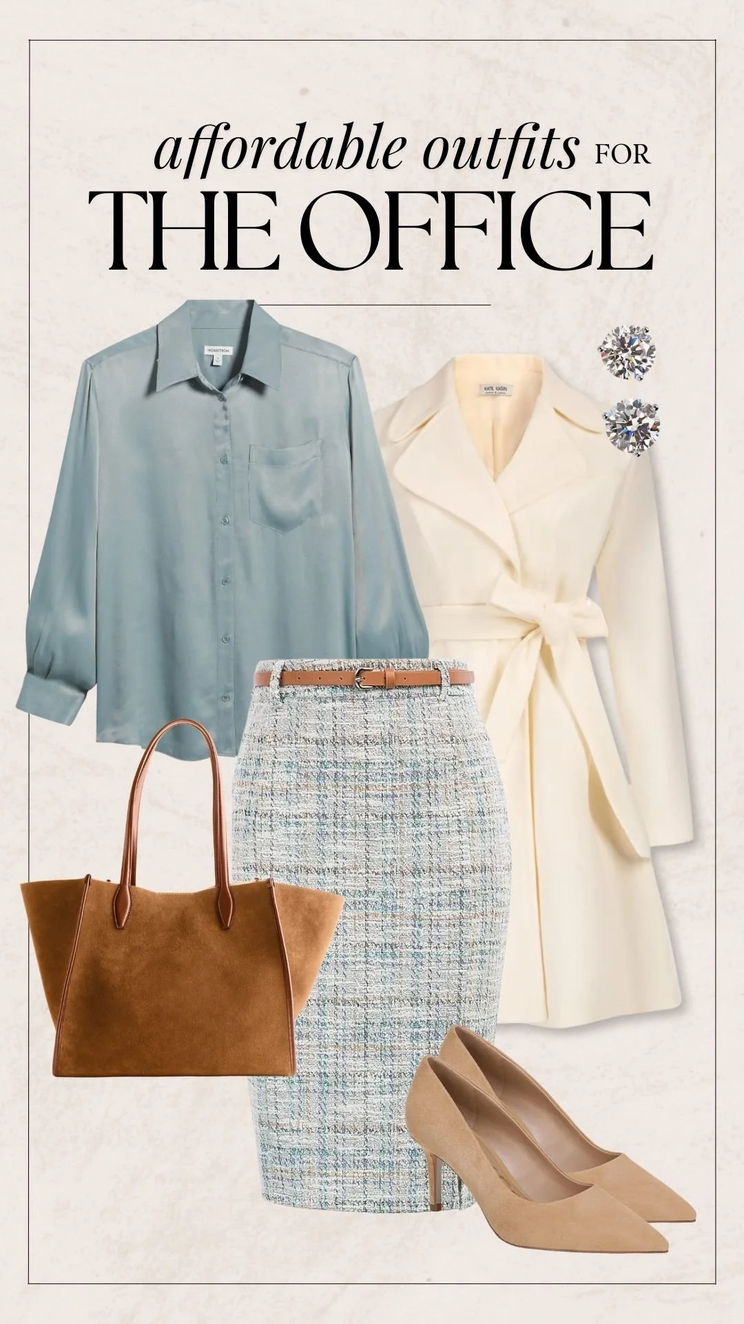 Business Casual Work Outfit Ideas - Icy Blue