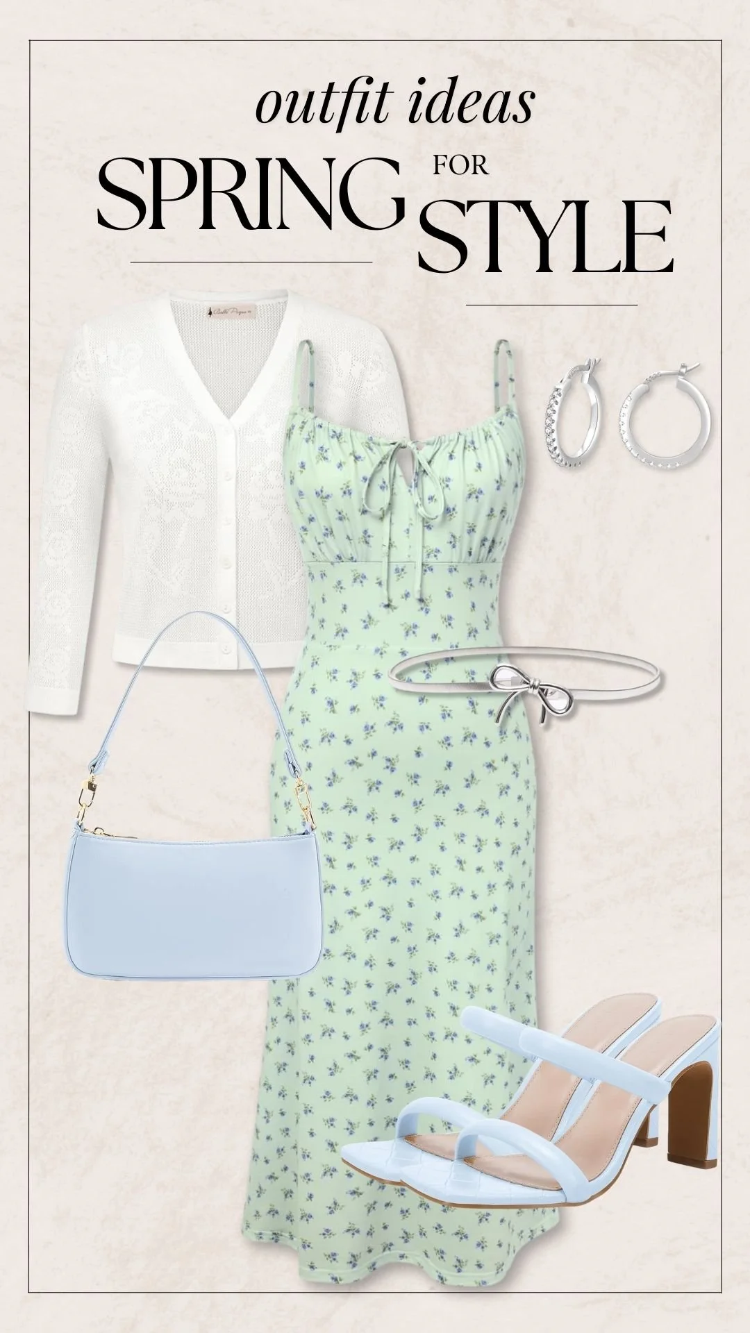 Cute Spring Outfit Ideas - Floral Dress + Heels