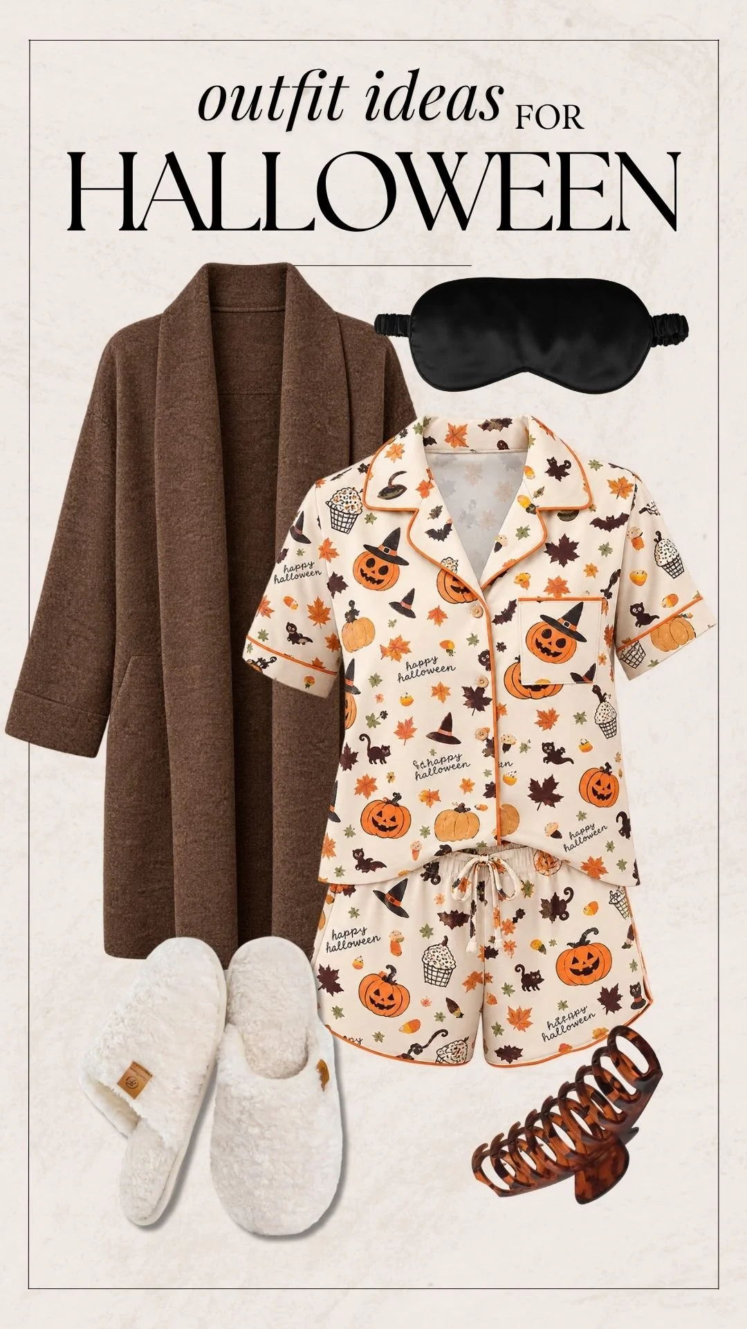 Halloween Inspired Outfit Ideas - Ghost Pajama Set