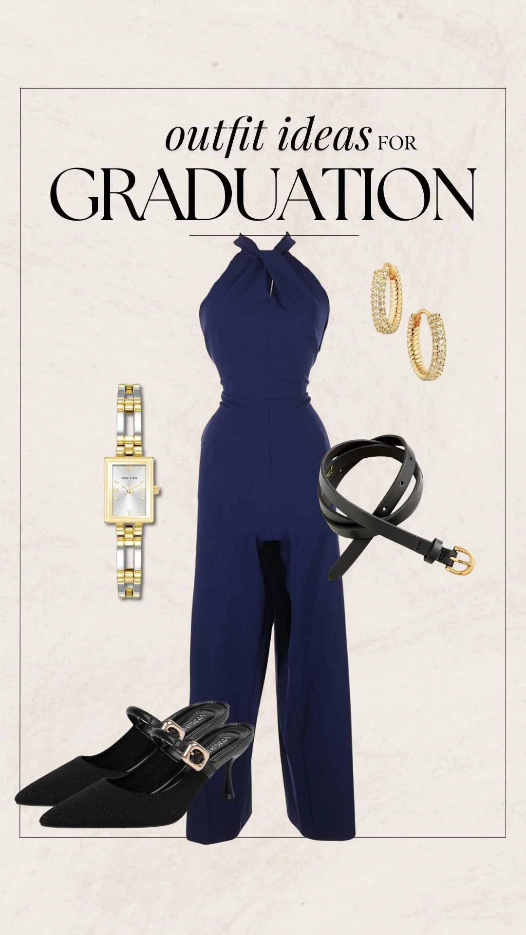 Graduation Outfit Ideas - Blue Jumpsuit