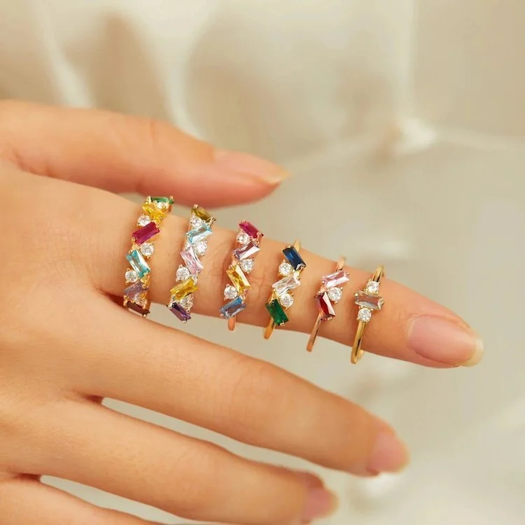 Best Gift Ideas Under $100 -  Dainty Birthstone Ring