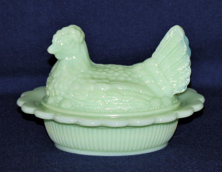 Best Gifts Under $100 - Jadeite Nesting Chicken Candy Dish