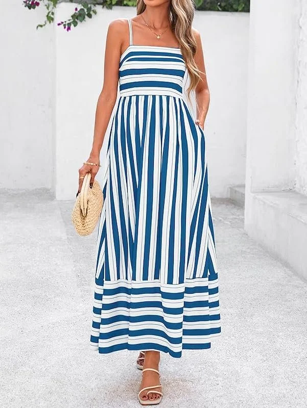 Best Spring Dresses On Amazon - Striped Maxi Dress