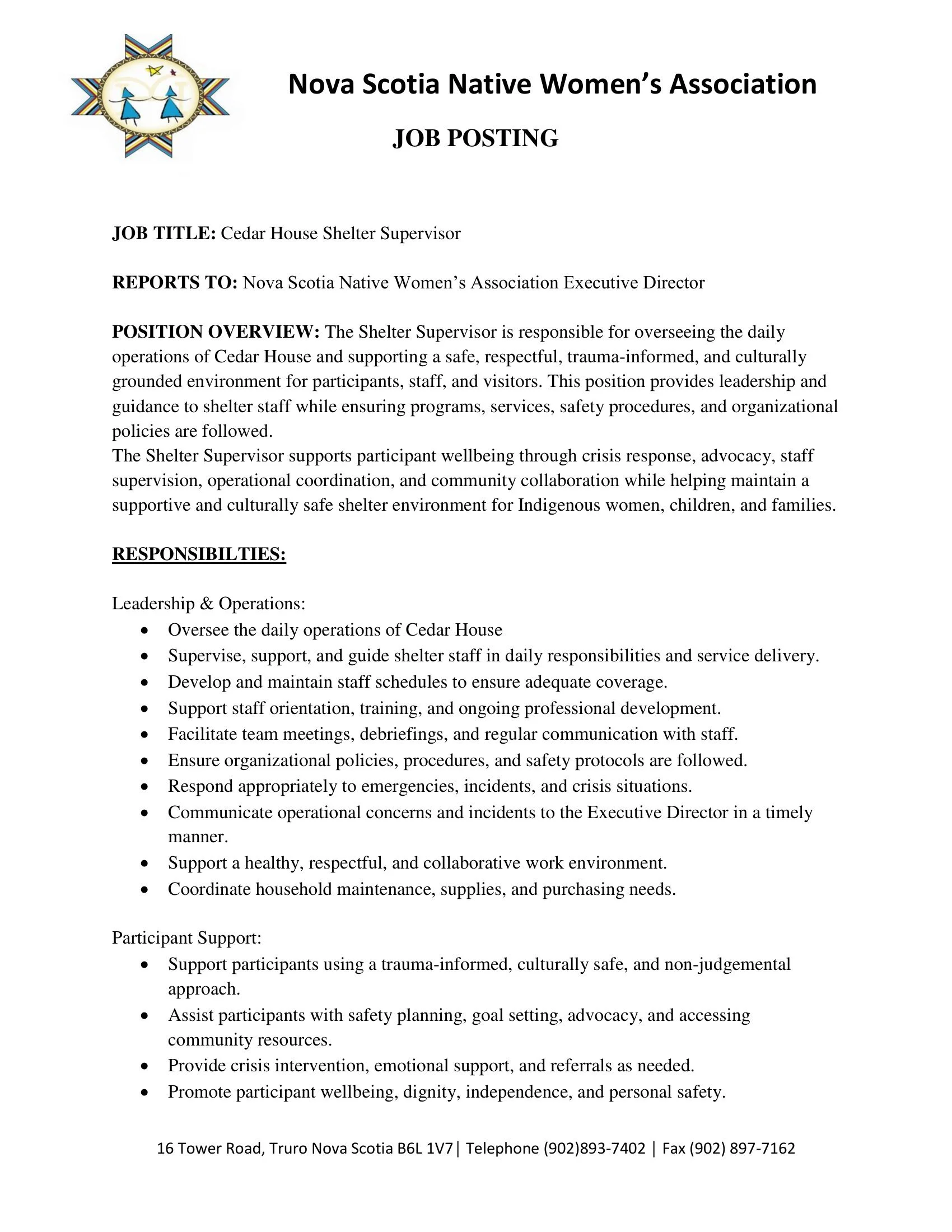 Cedar House Shelter Supervisor- Job Posting-1.jpg