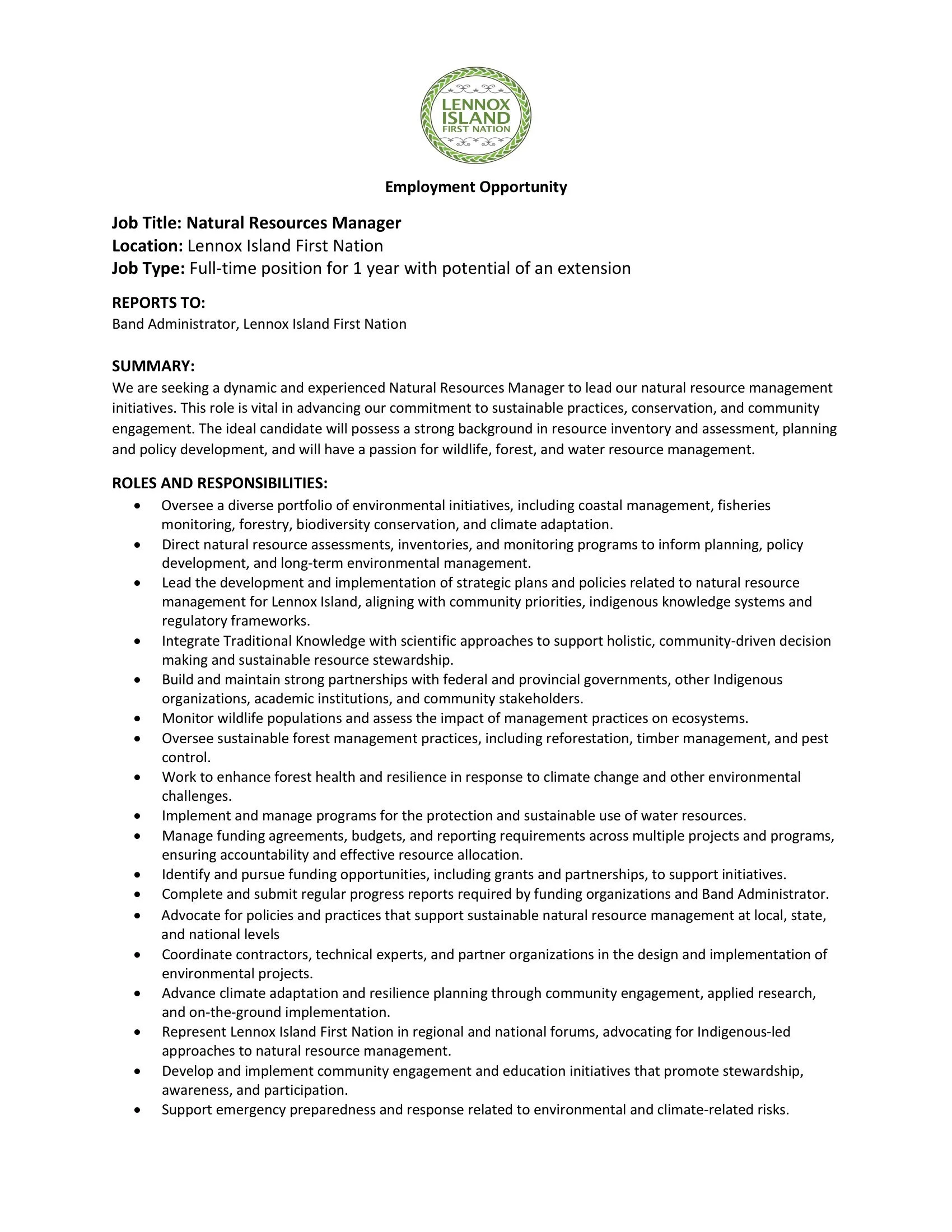 Job Ad- Natural Resources Manager 2026 draft-1.jpg