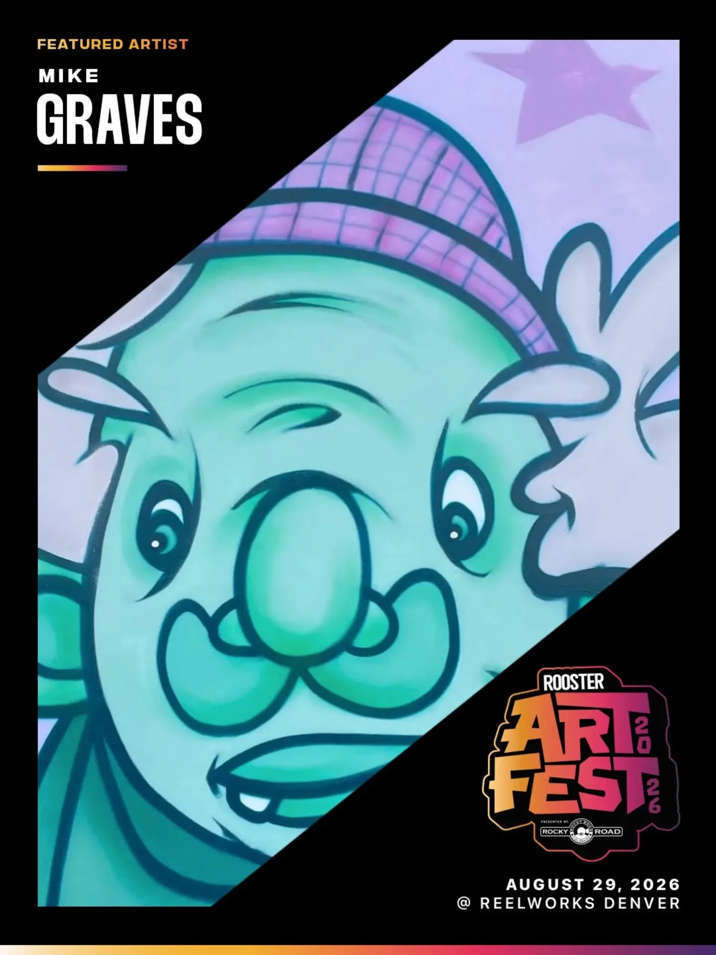 🌟Featured Artist Spotlight🌟

@roostermag is thrilled to showcase the incredible work of @_mike.graves_ at ArtFest 2026, Saturday August 29th at @reelworksdenver&nbsp;

#denverevents #DenverArtists #roostermagazine #RoosterArtFest2026
#mikegravesart