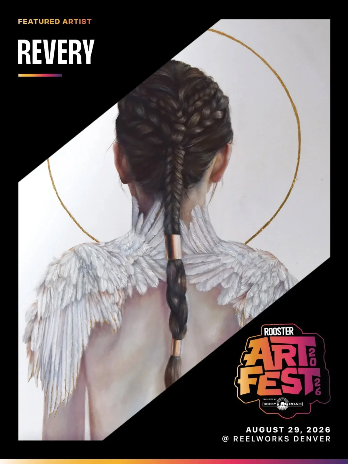 🌟Featured Artist Spotlight🌟

@roostermag is thrilled to showcase the incredible work of @reveryart at ArtFest 2026, Saturday August 29th at @reelworksdenver