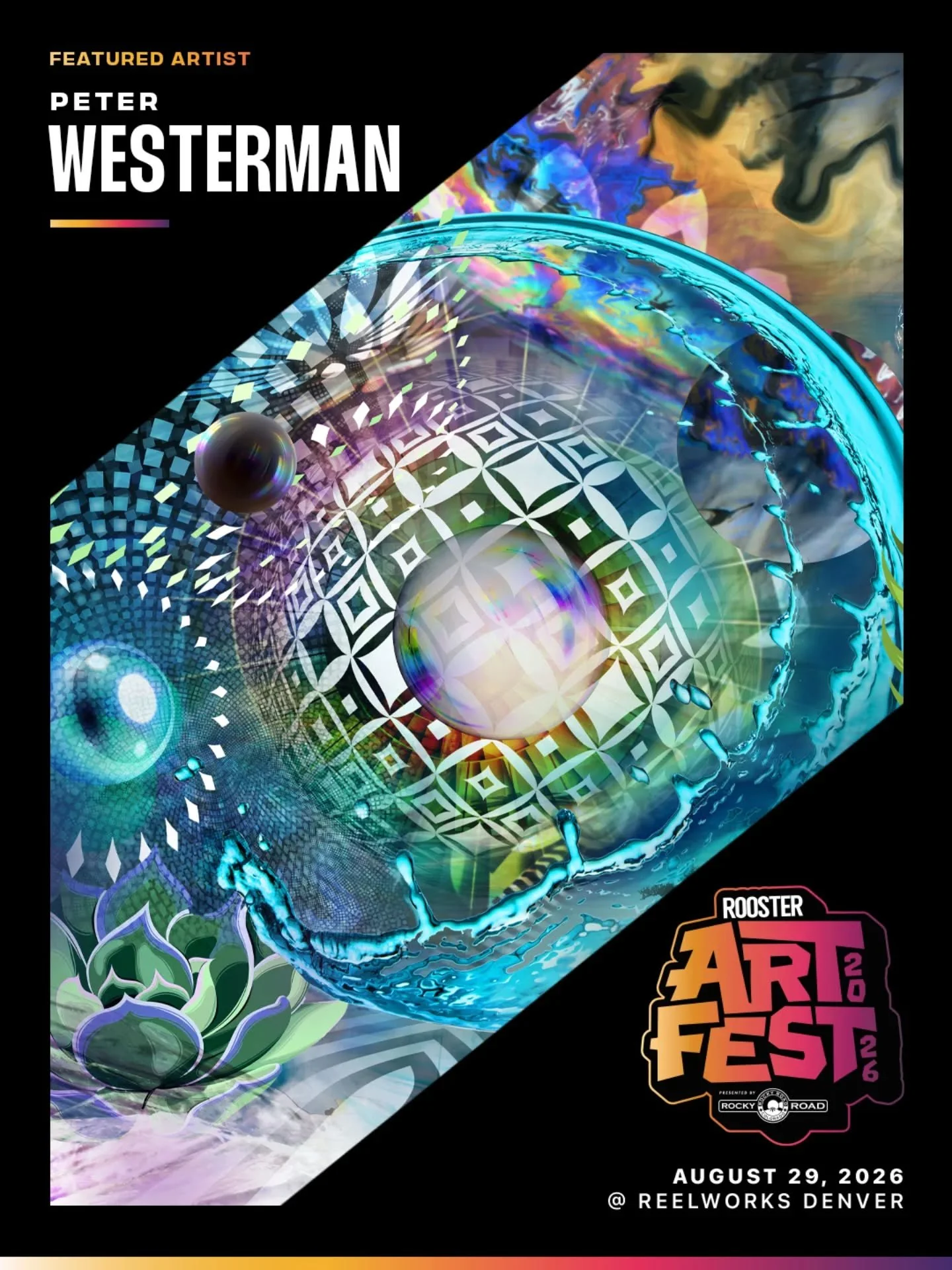 🌟Featured Artist Spotlight🌟
@roostermag is thrilled to showcase the incredible work of @peterwestermann at ArtFest 2026, Saturday August 29th at @reelworksdenver 

#artfest2026 #RoosterArtFest2026 #denverart #denverevents #peterwestermann