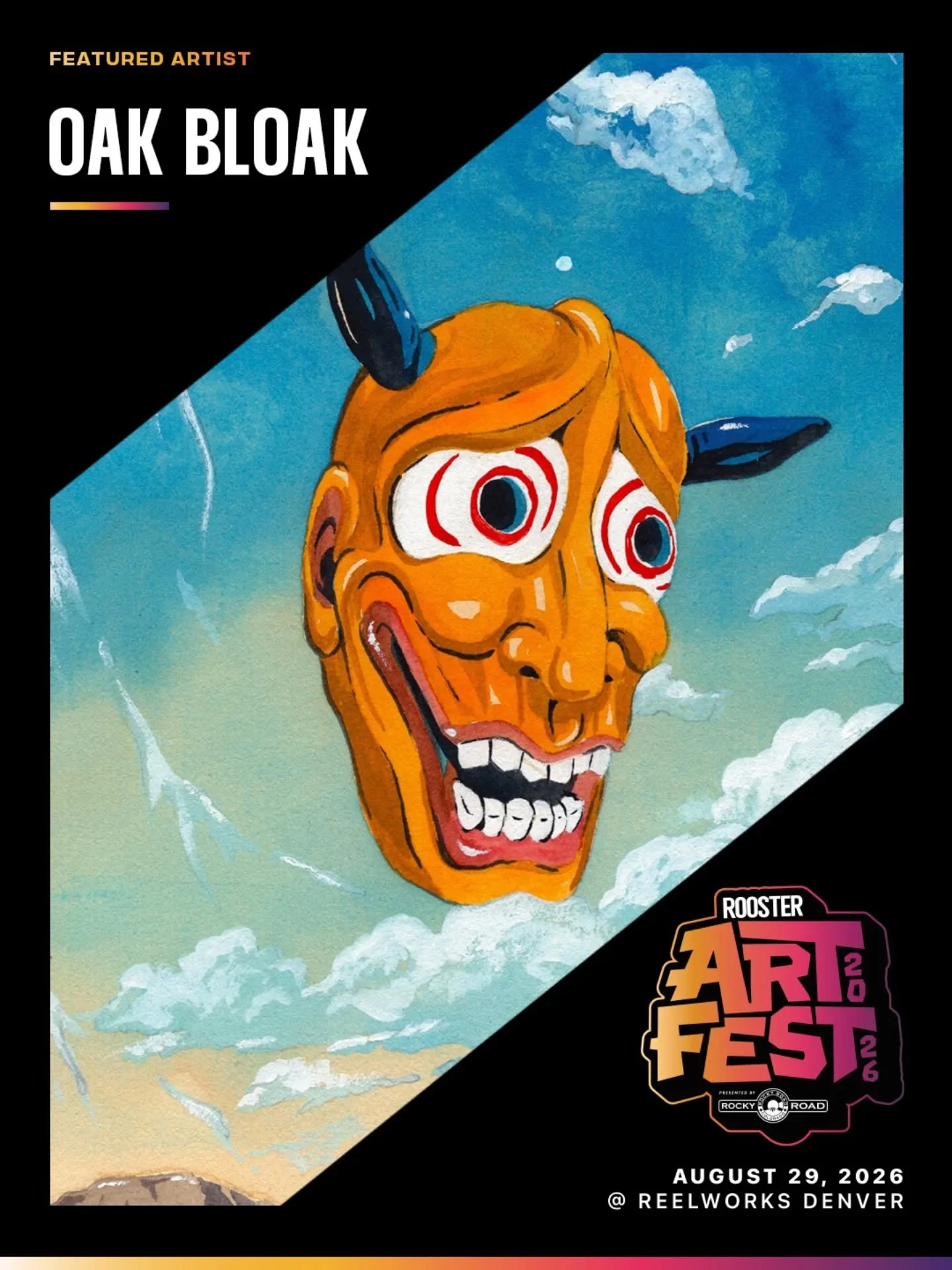 🌟Featured Artist Spotlight🌟

@roostermag is thrilled to showcase the incredible work of @oak_bloak at ArtFest 2026, Saturday August 29th at @reelworksdenver 

#oakbloakart #RoosterArtFest2026 #denverevents #denverart