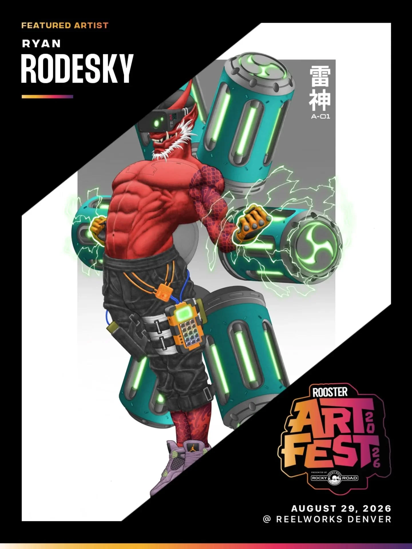 🌟Featured Artist Spotlight🌟
@roostermag is thrilled to showcase the incredible work of @ryanrodeskyart at ArtFest 2026, Saturday August 29th at @reelworksdenver

#digitalart #RoosterArtFest2026 #denverart #denverevents