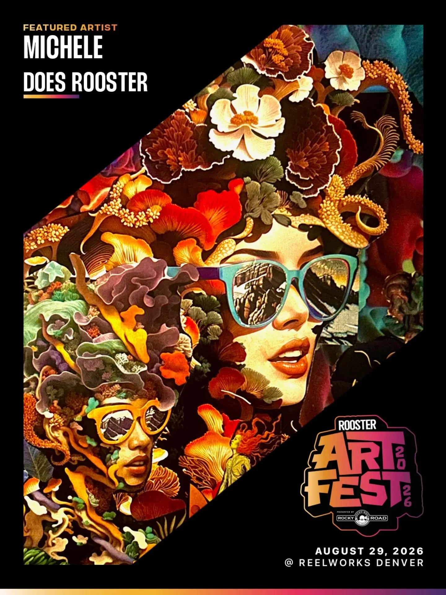 🌟Featured Artist Spotlight🌟
@roostermag is thrilled to showcase the incredible work of @micheledoesrooster at ArtFest 2026, Saturday August 29th at @reelworksdenver

#denverart #RoosterArtFest2026 #roostermagazine #denverevents
