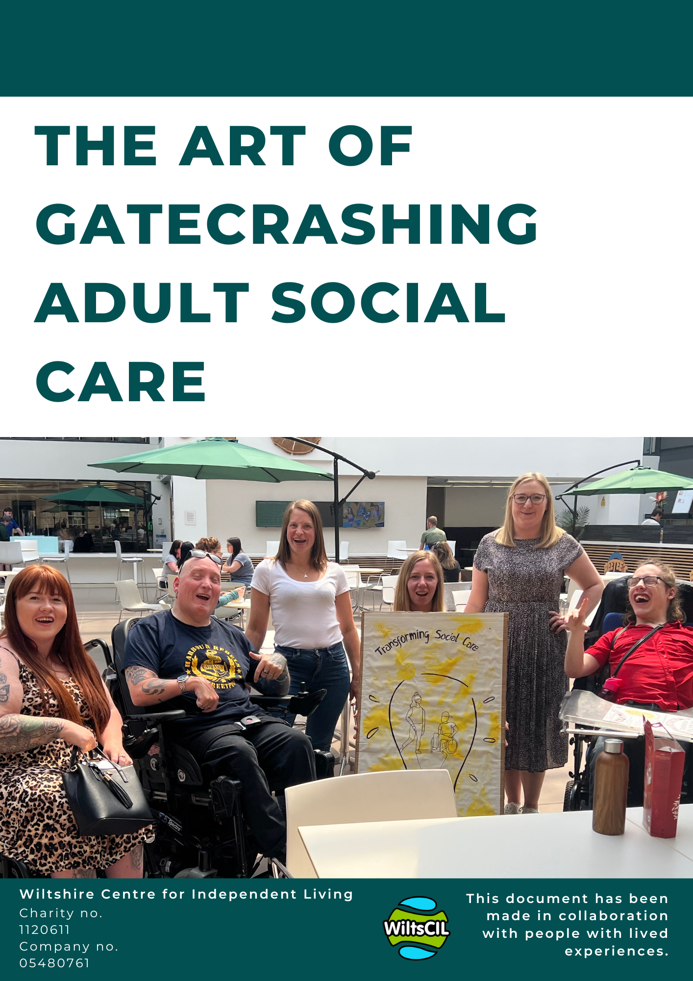 front page of 'The art of Gatecrashing Adult Social Care' report