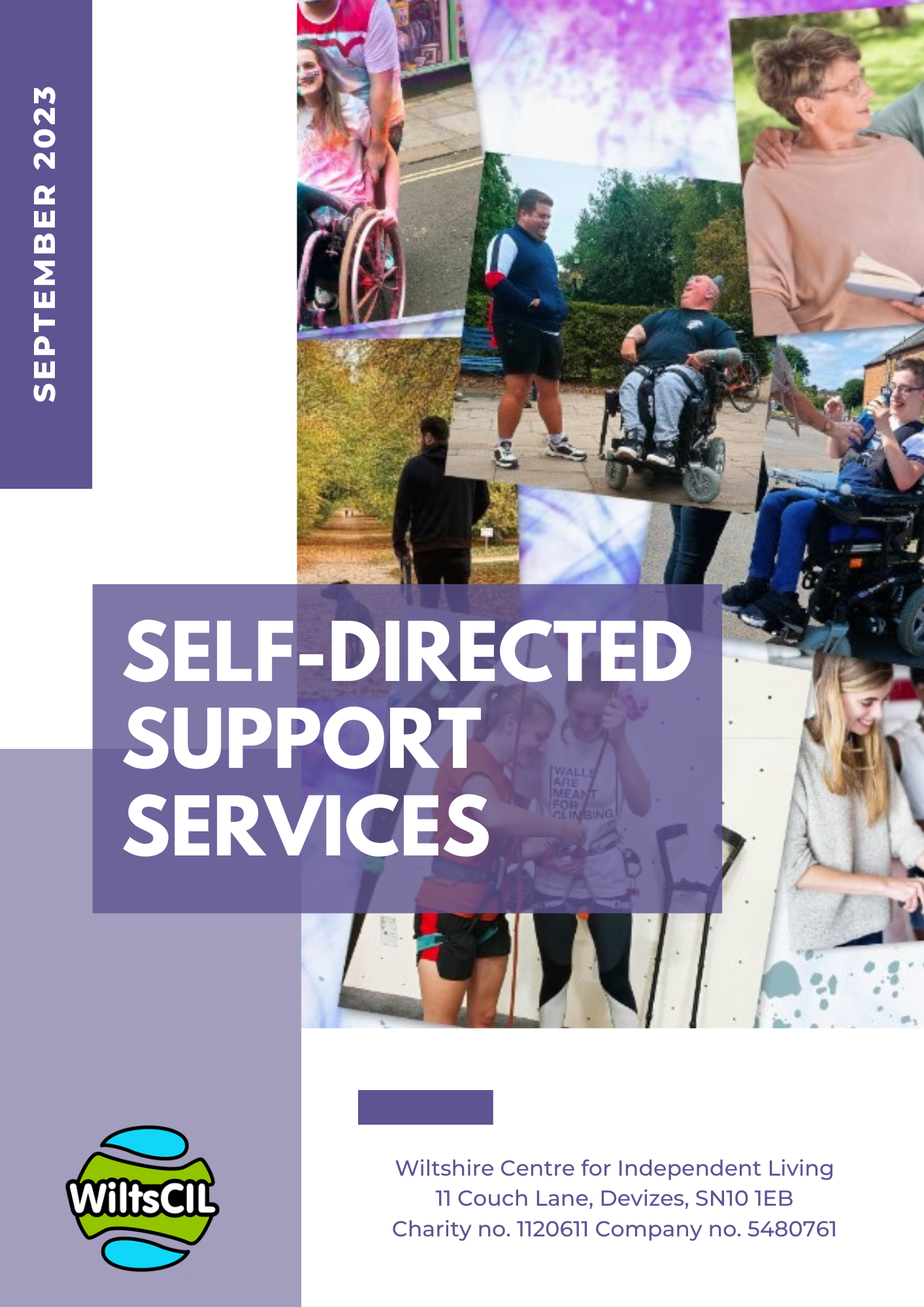 Front cover of the  self-directed support service report