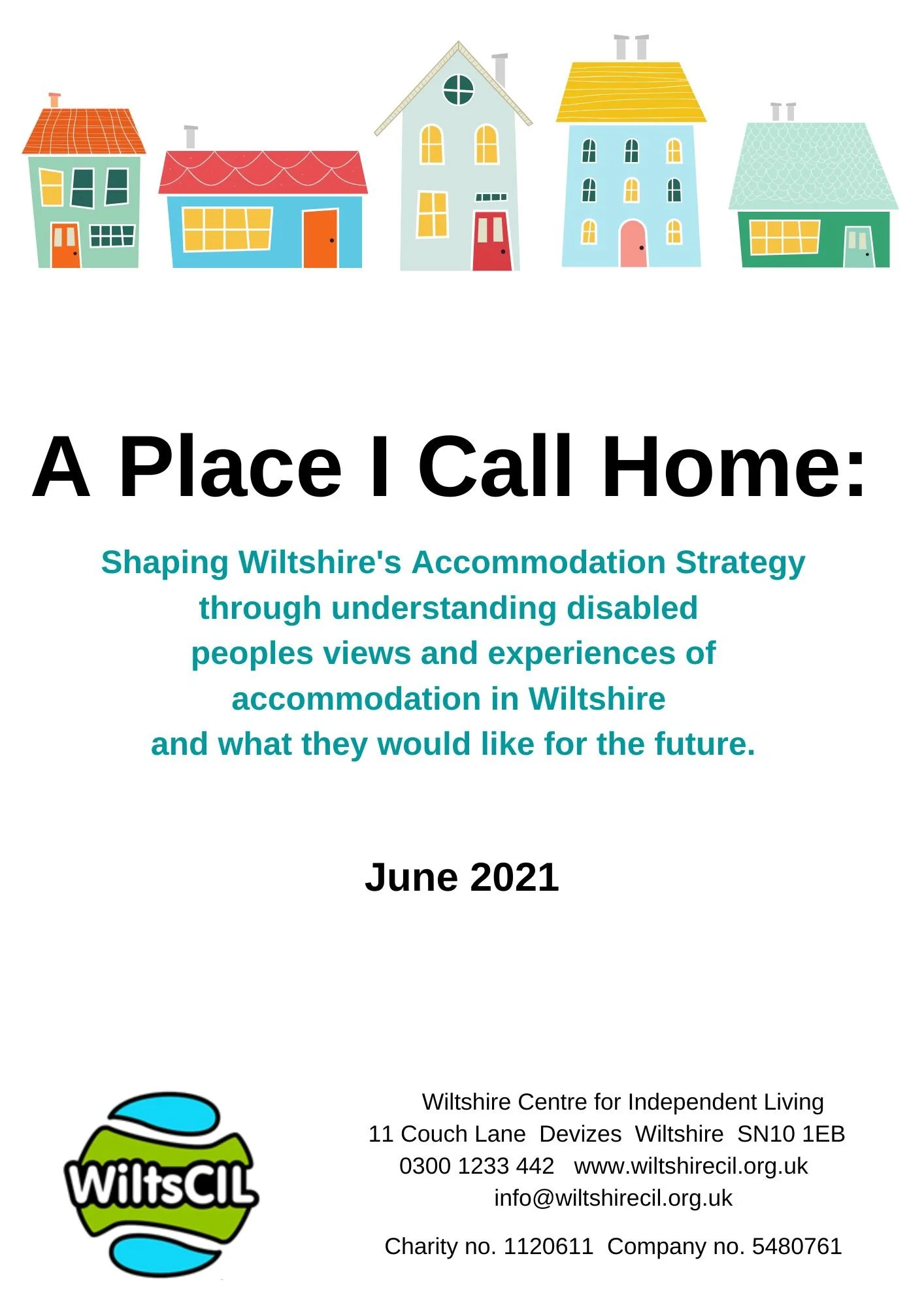 Front cover of the a place I call home report
