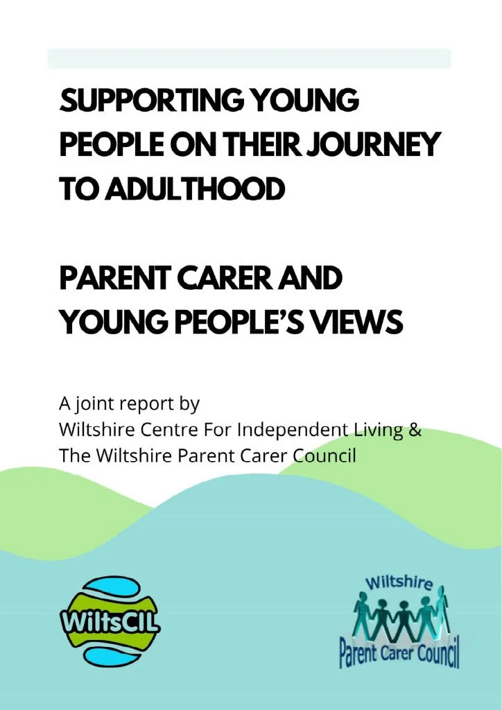 Front page of the supporting young people on their journey report