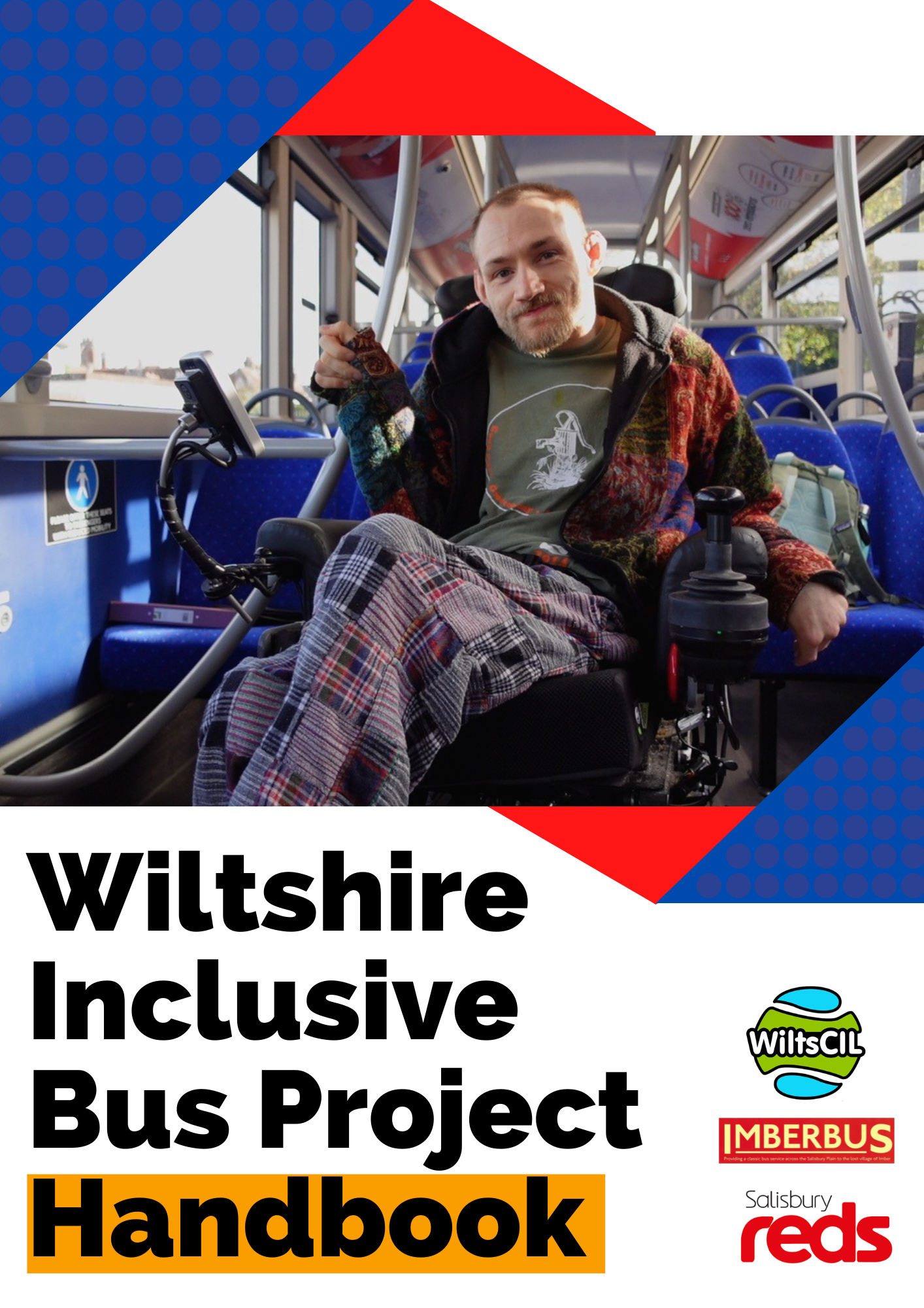 Front cover of the Wiltshire Inclusive Bus Project handbook
