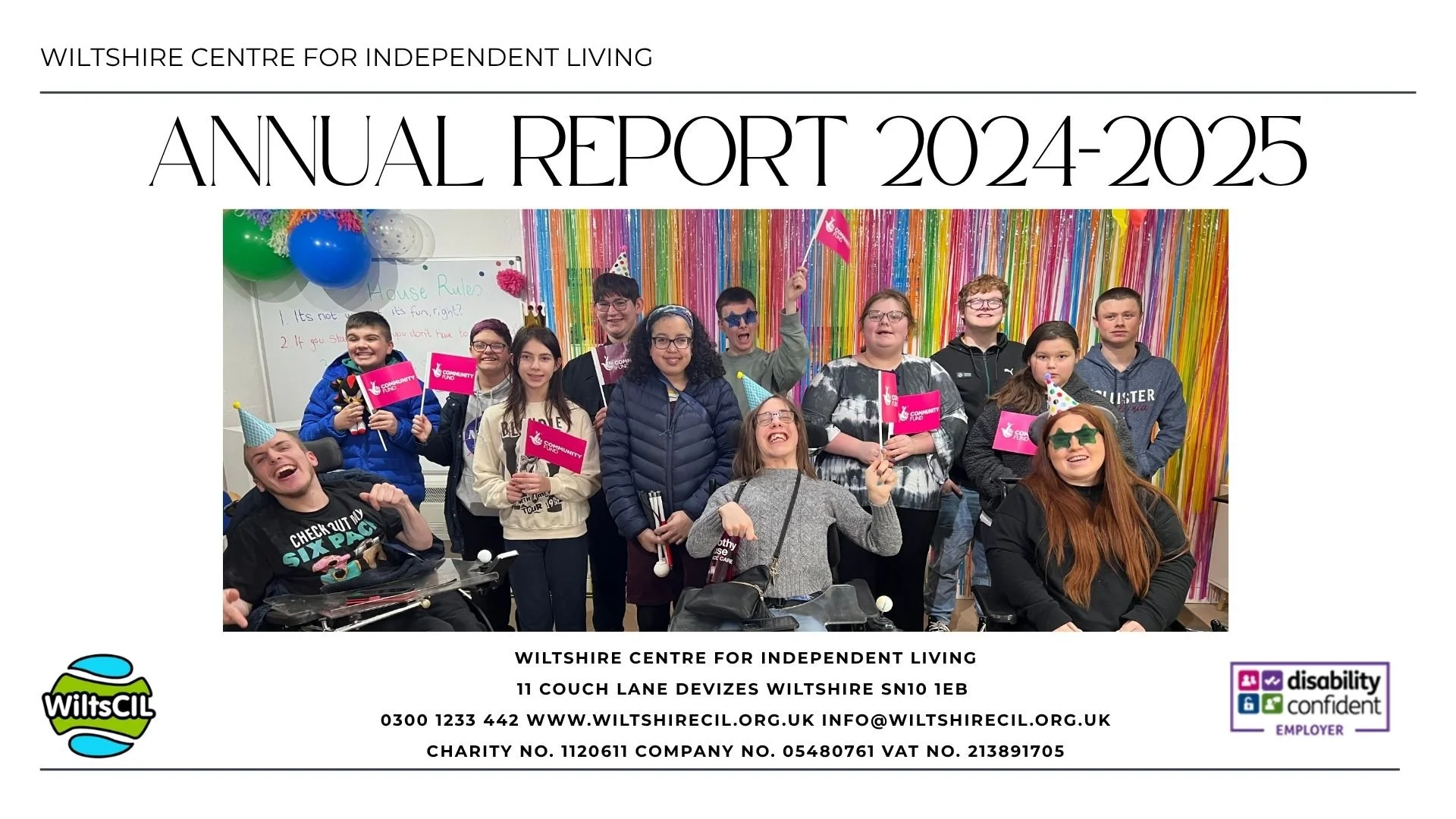 Front page of Wiltshire CIL's annual report 2023-2024