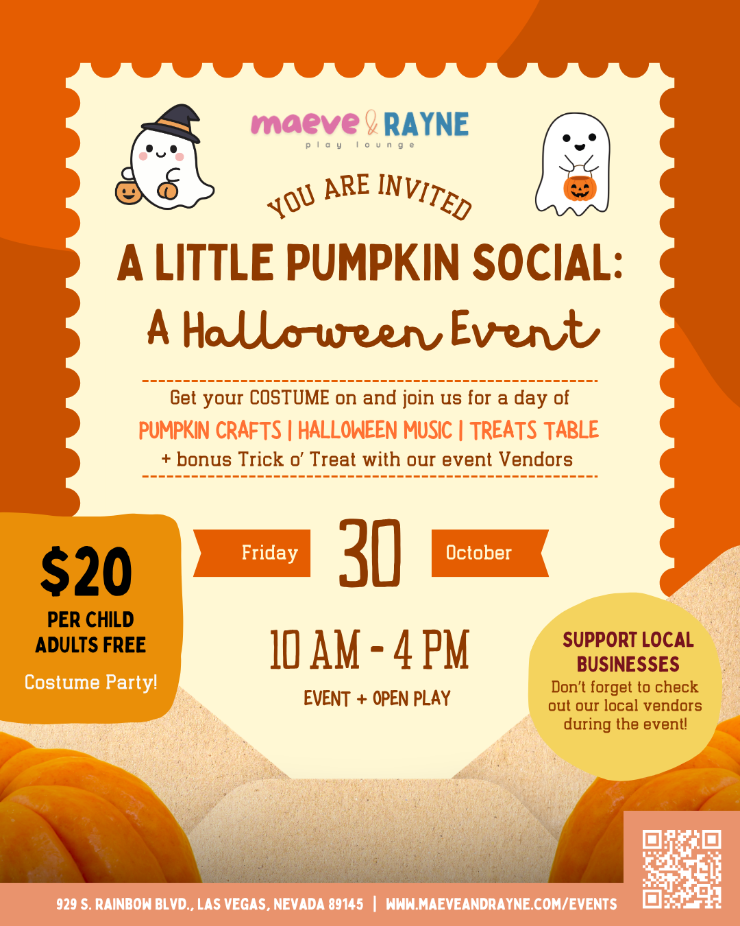 A Little Pumpkin Social: A Halloween Event