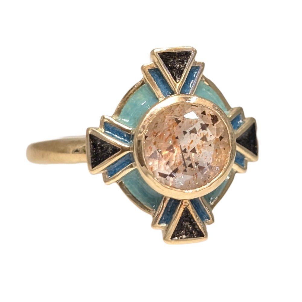 The Zara Ring in Sunstone
