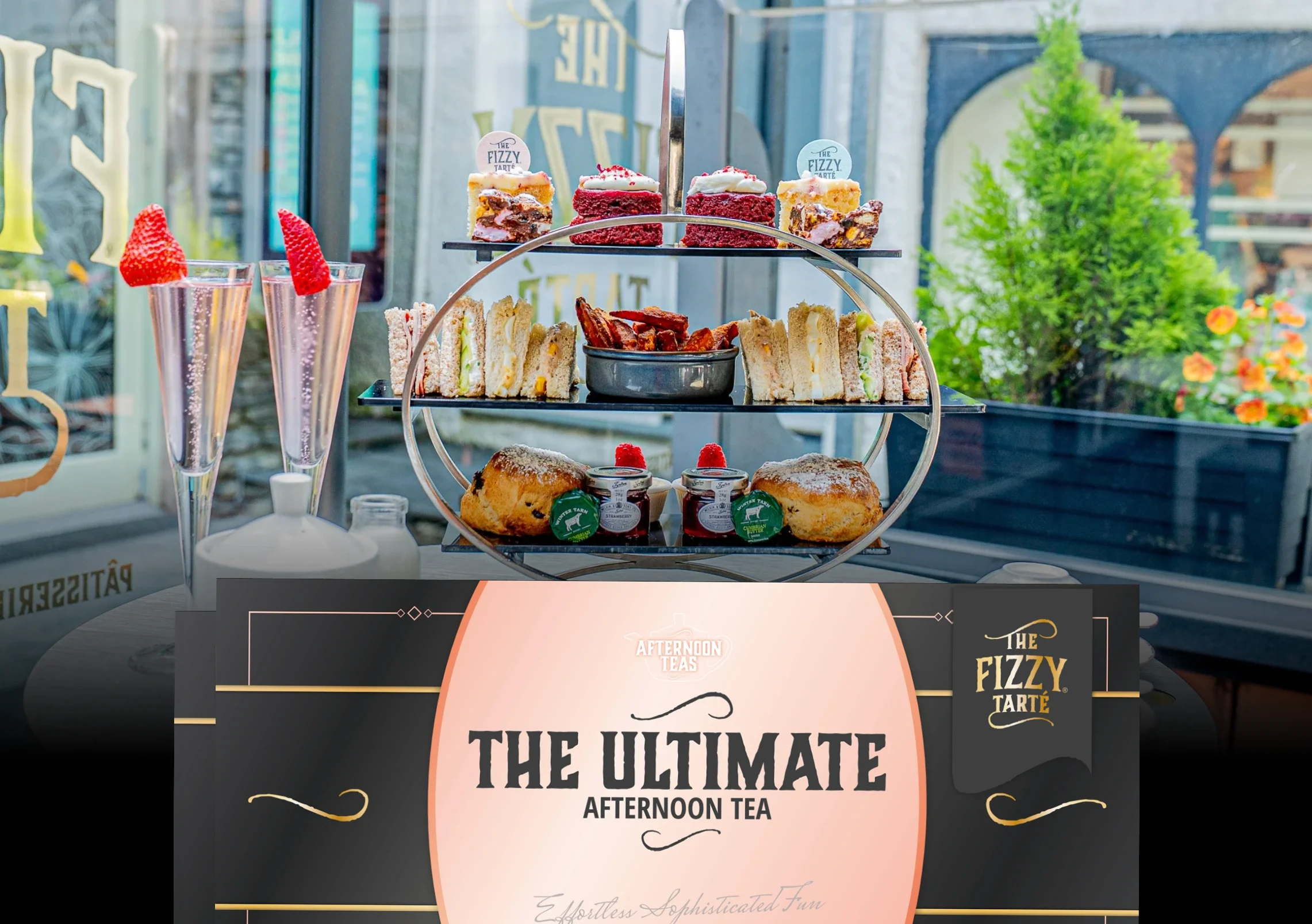The Fizzy Tarté Ultimate Afternoon Tea for 2 – Gift Voucher