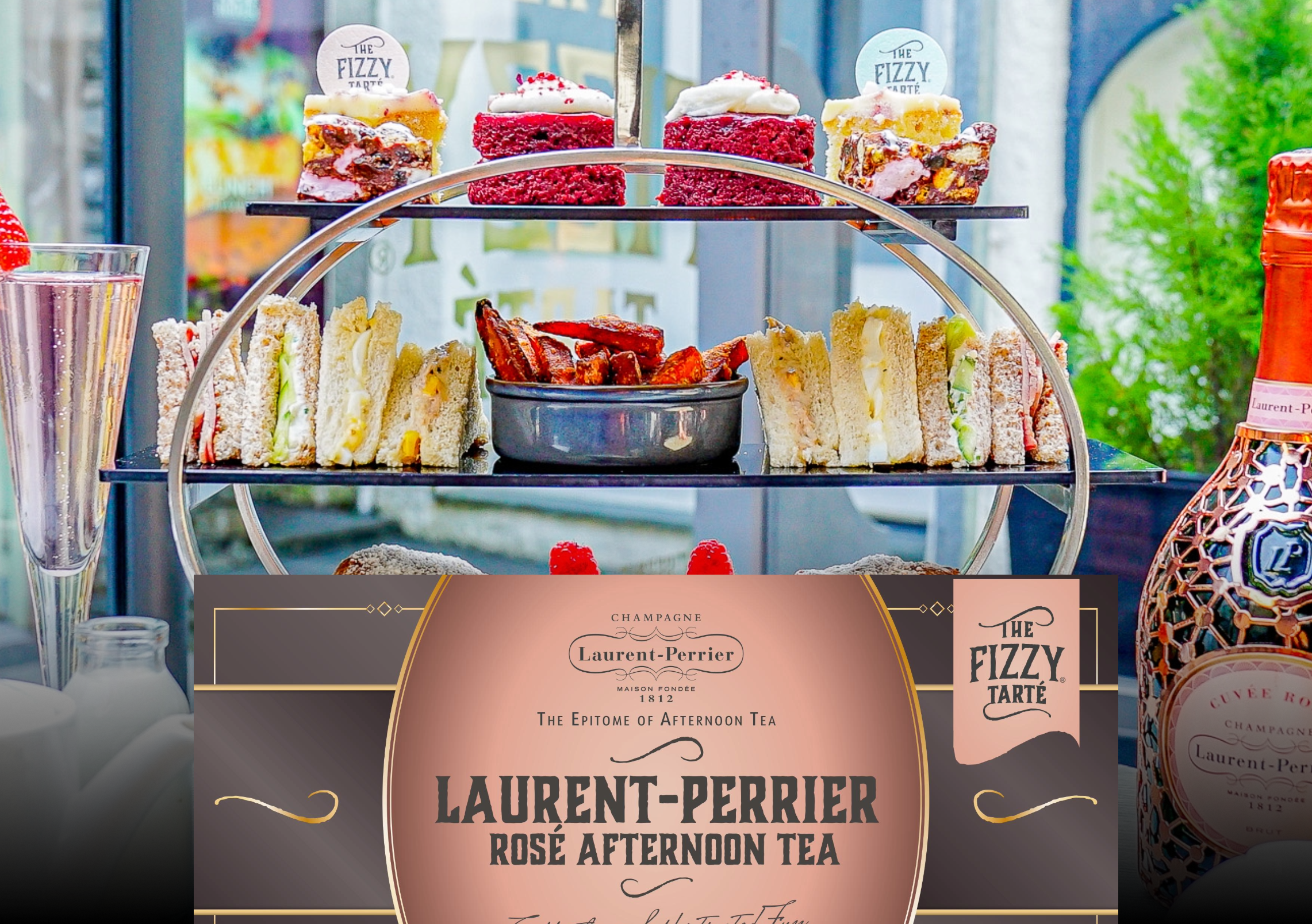 the Laurent-Perrier Rosé Afternoon Tea for 2 – Gift Voucher