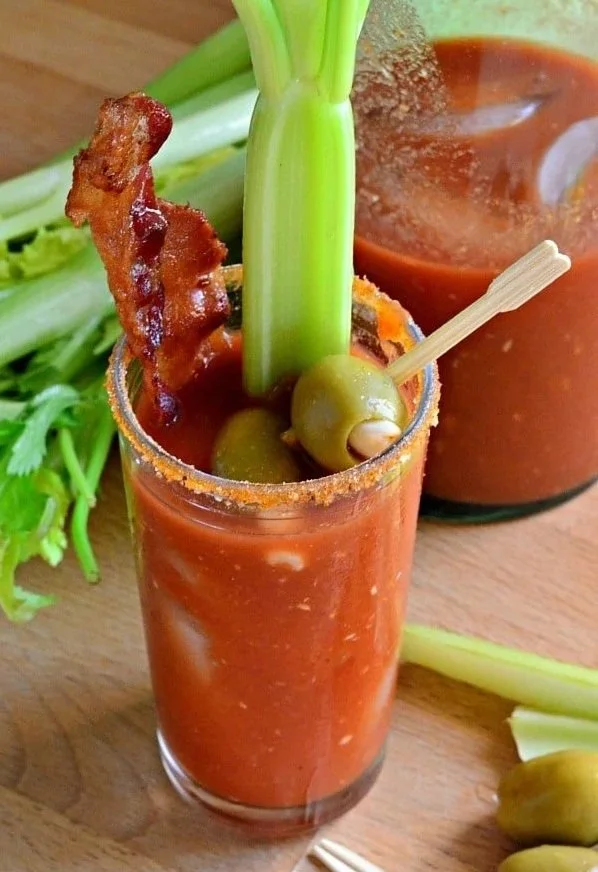 Bloody Mary with Bacon Garnish