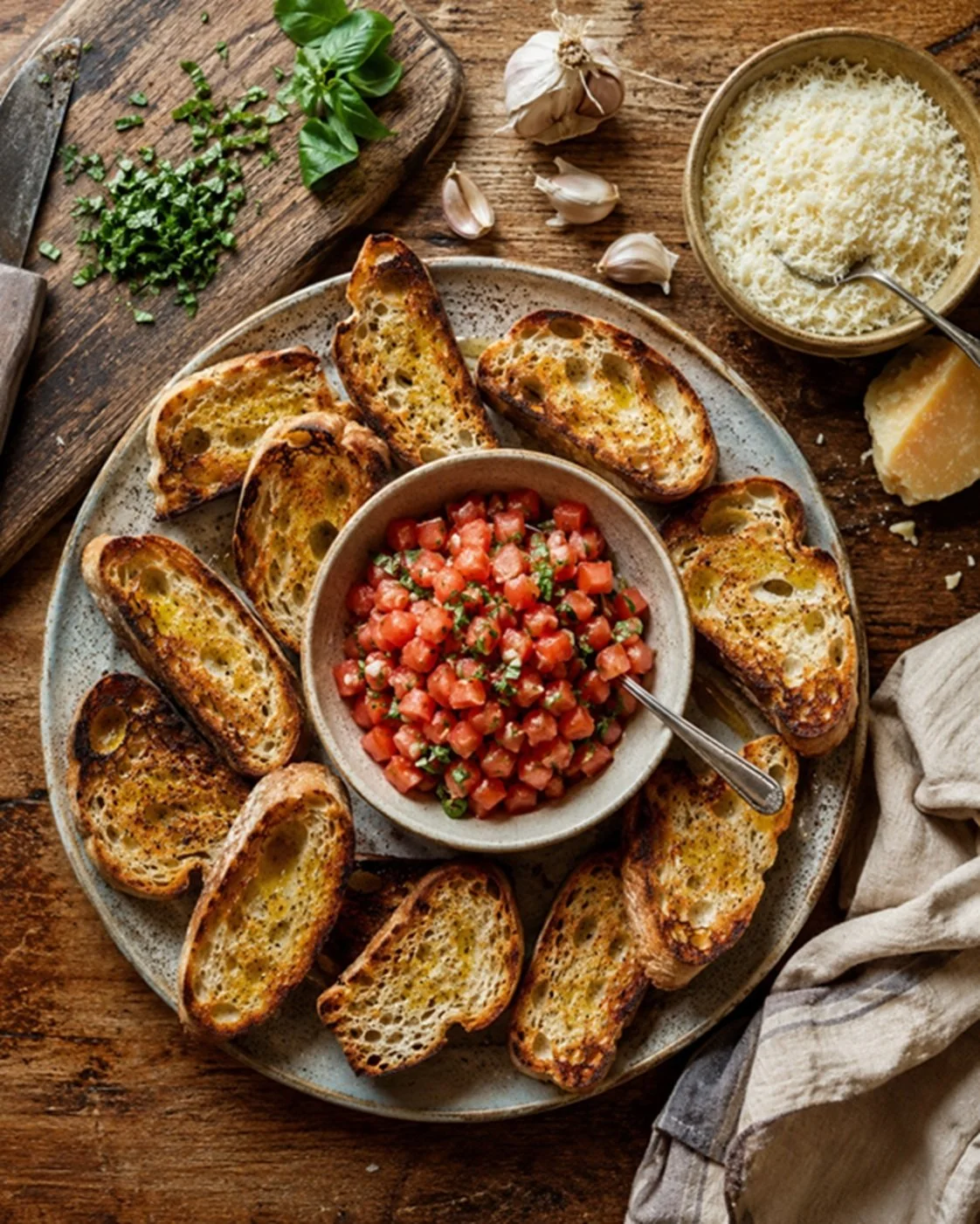 Classic Italian Bruschetta al Pomodoro
