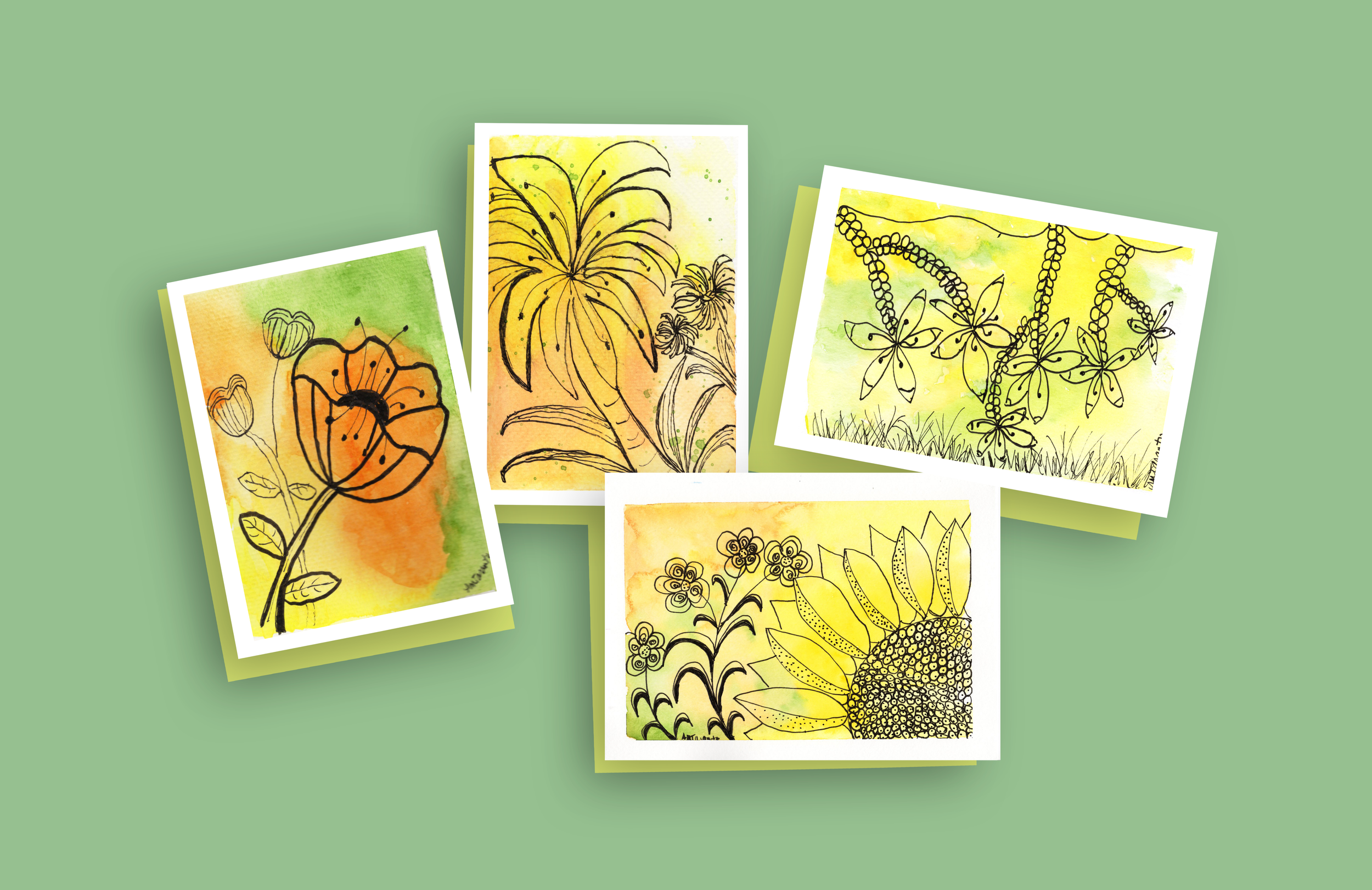 Golden Doodles Note Cards