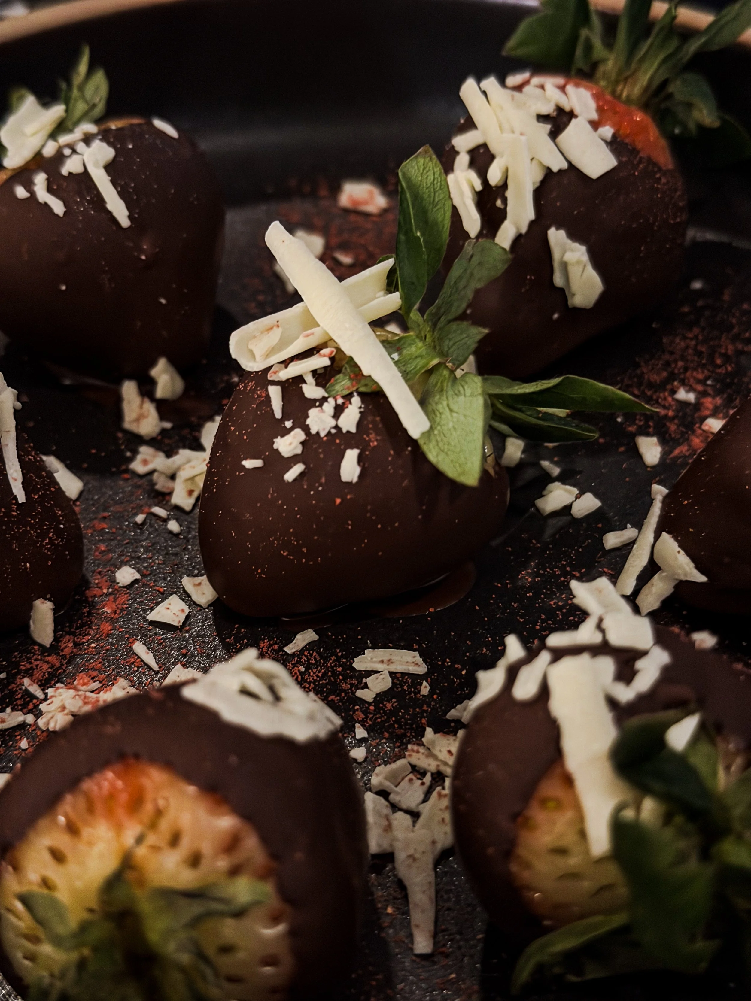Chocolate Covered Strawberries with White Chocolate Shavings.jpg