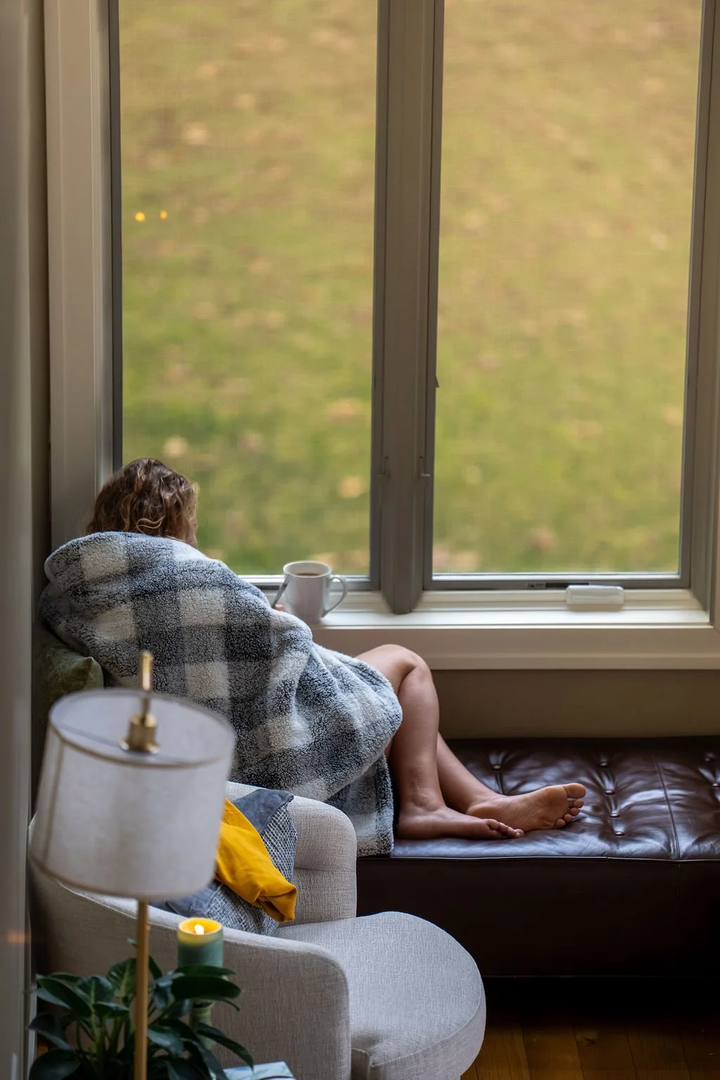 journaling in a cozy corner