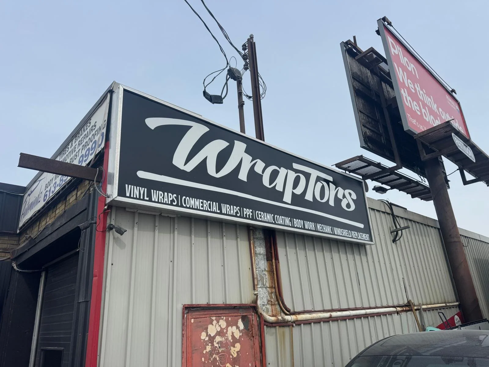 Storefront Signage in Ottawa – Custom Exterior Sign for WRAPTORS

The Vinyl Edge designed and installed a custom storefront sign for WRAPTORS in Ottawa, creating a bold, high-visibility exterior that reflects the brand’s dynamic identity and attracts