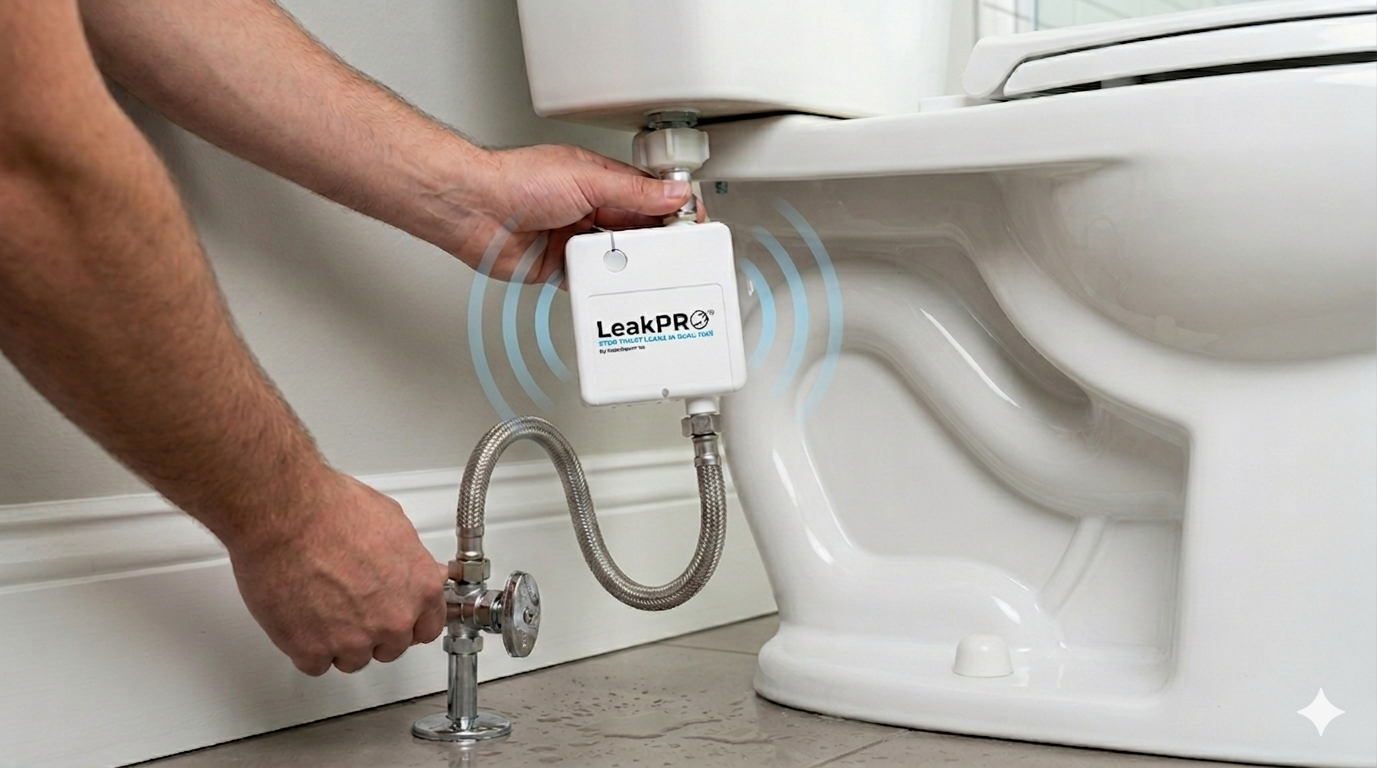 LeakPRO toilet installation by a professional plumber