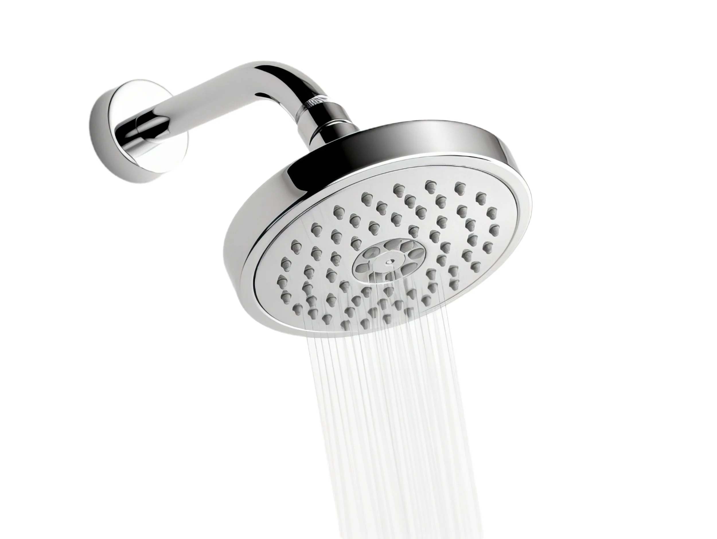 Showerhead with water flowing