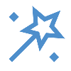 Wand stars icon
