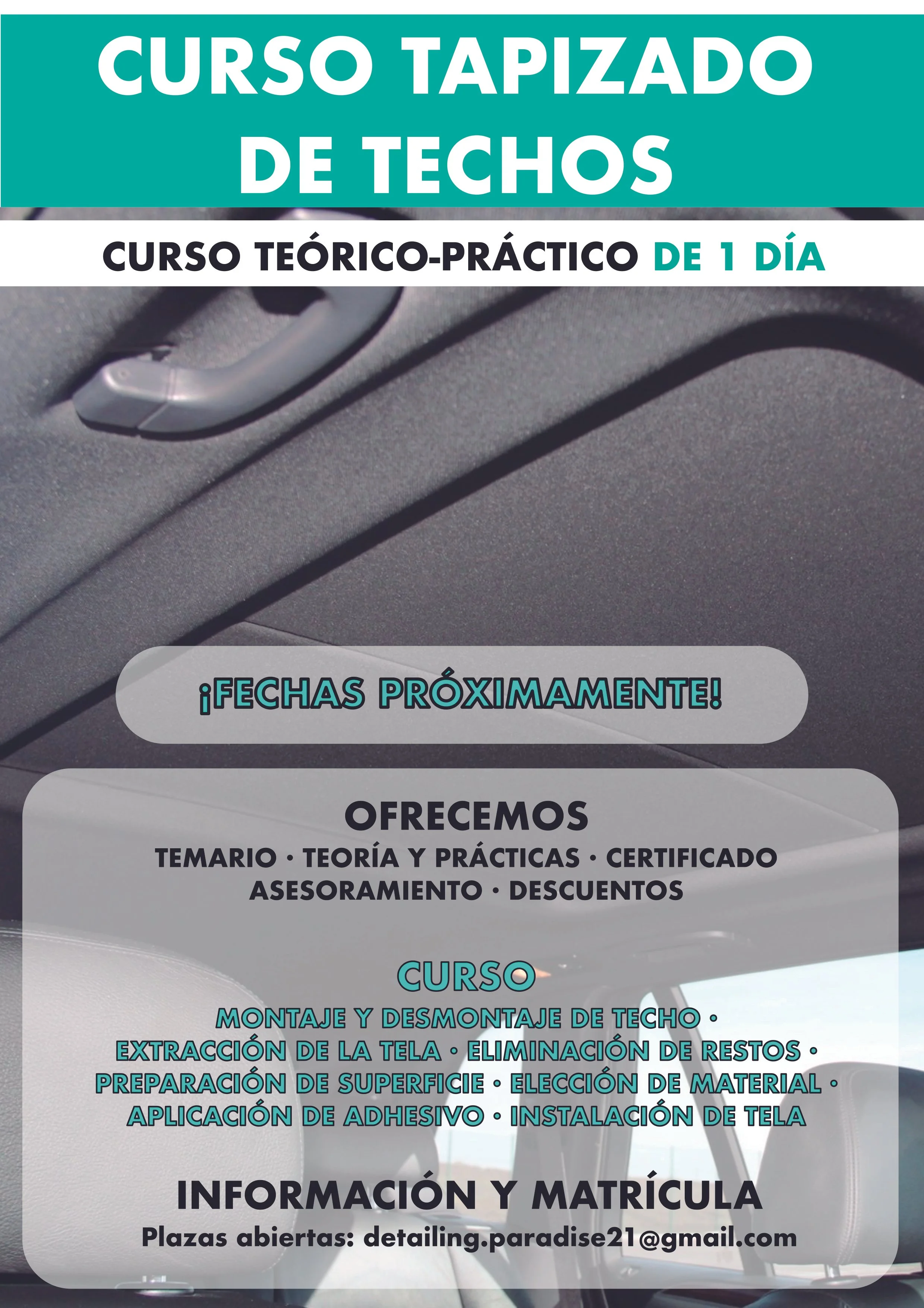 CURSO TAPIZADO DE TECHOS