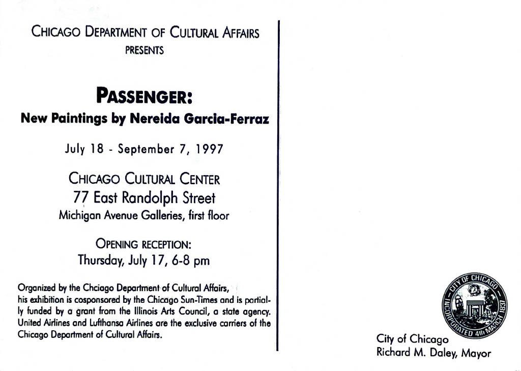 Passenger Organized by the Chciogo Department of Cultural Affairs
