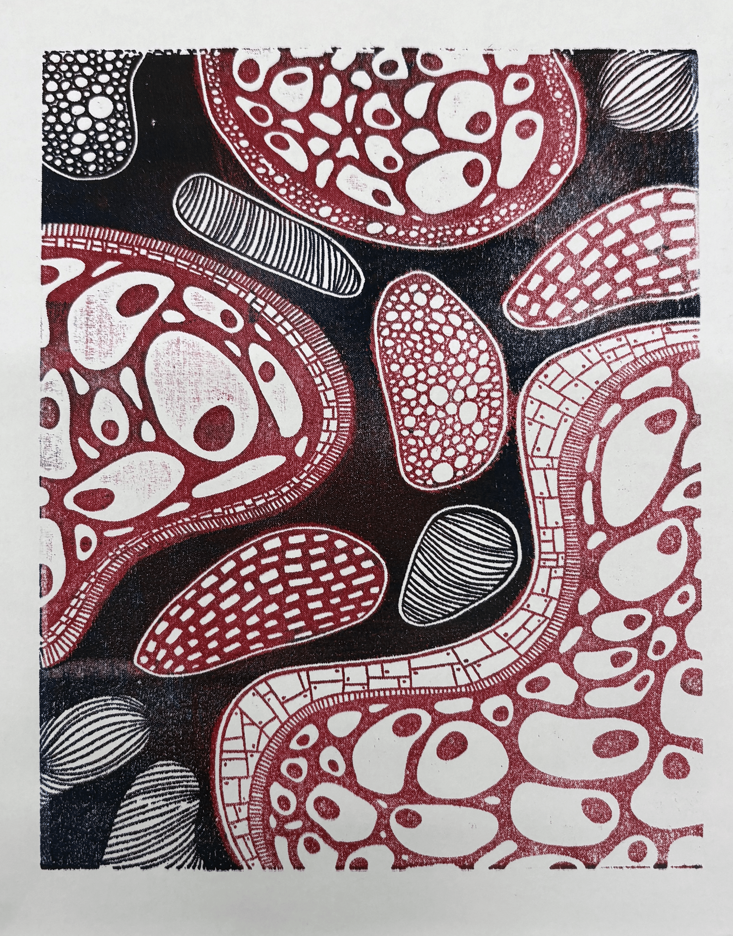 Laser Cut Wood Block Print (1/2)