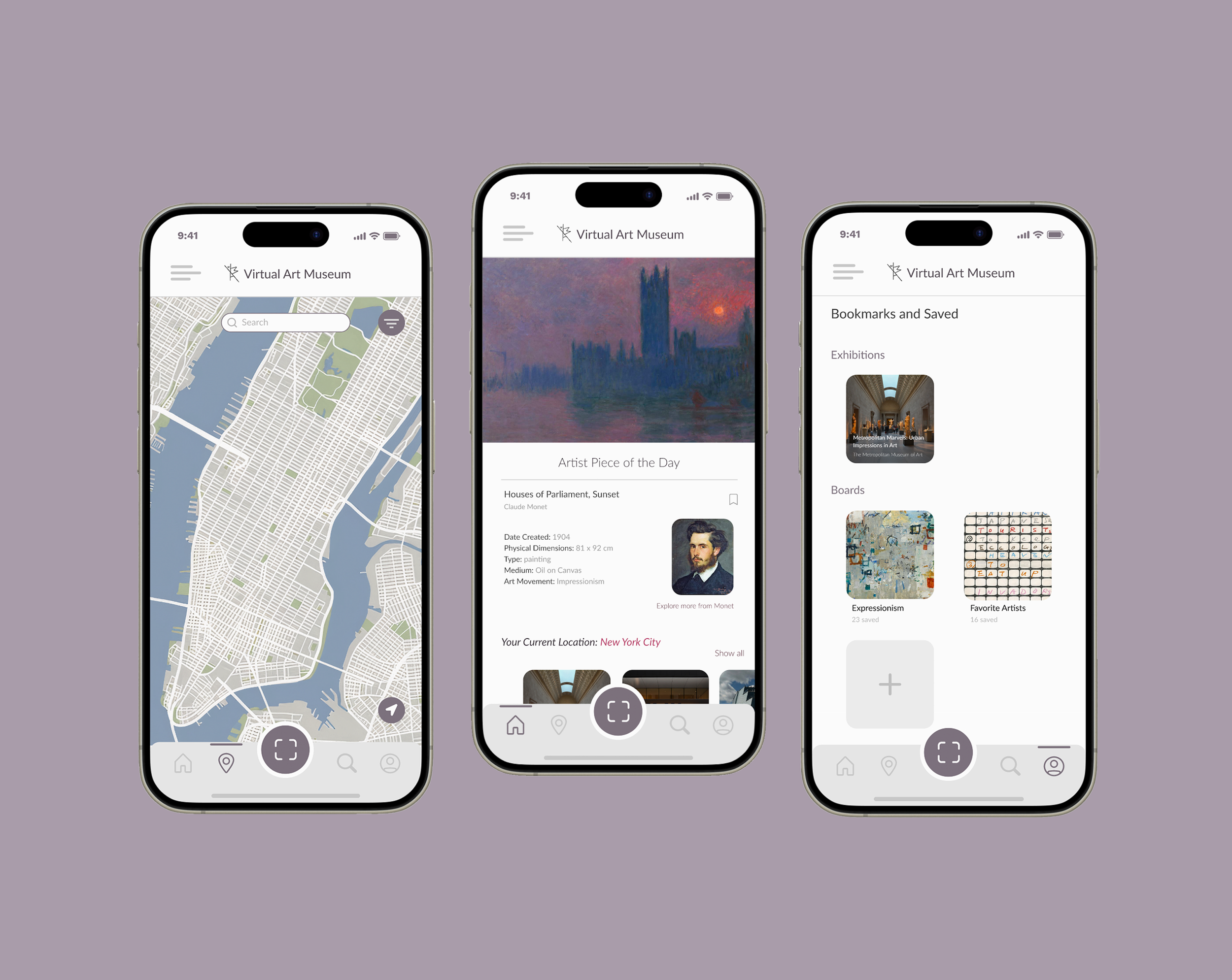 The Virtual Art Museum (UX/UI Design, Case Study)