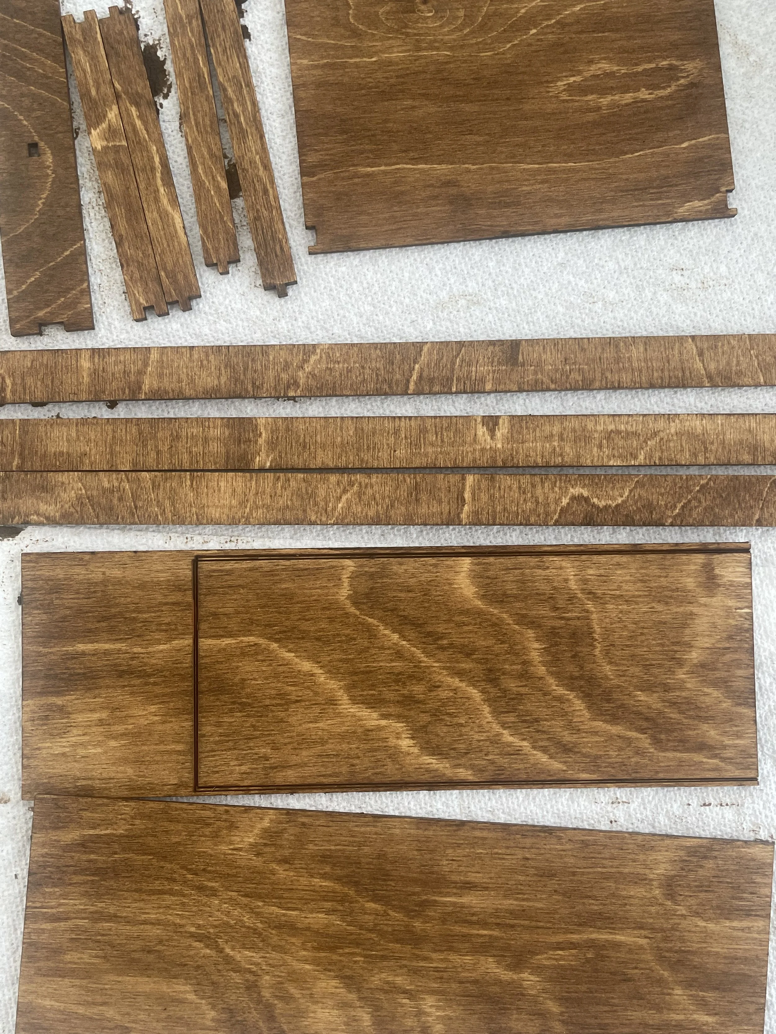 Staining Birchwood for Jewelry Boxes