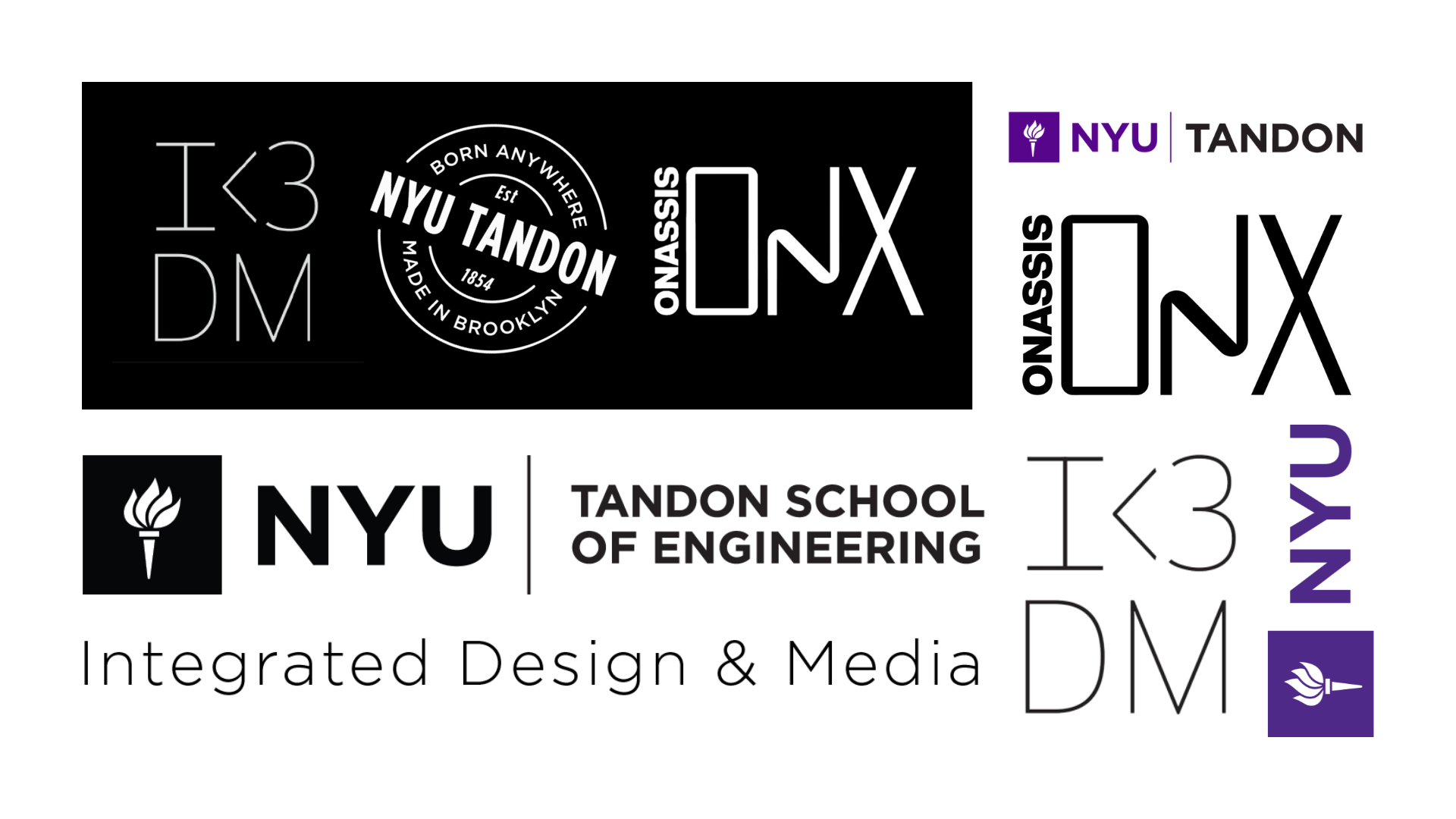Existing institutional and partner marks used across campaign materials
