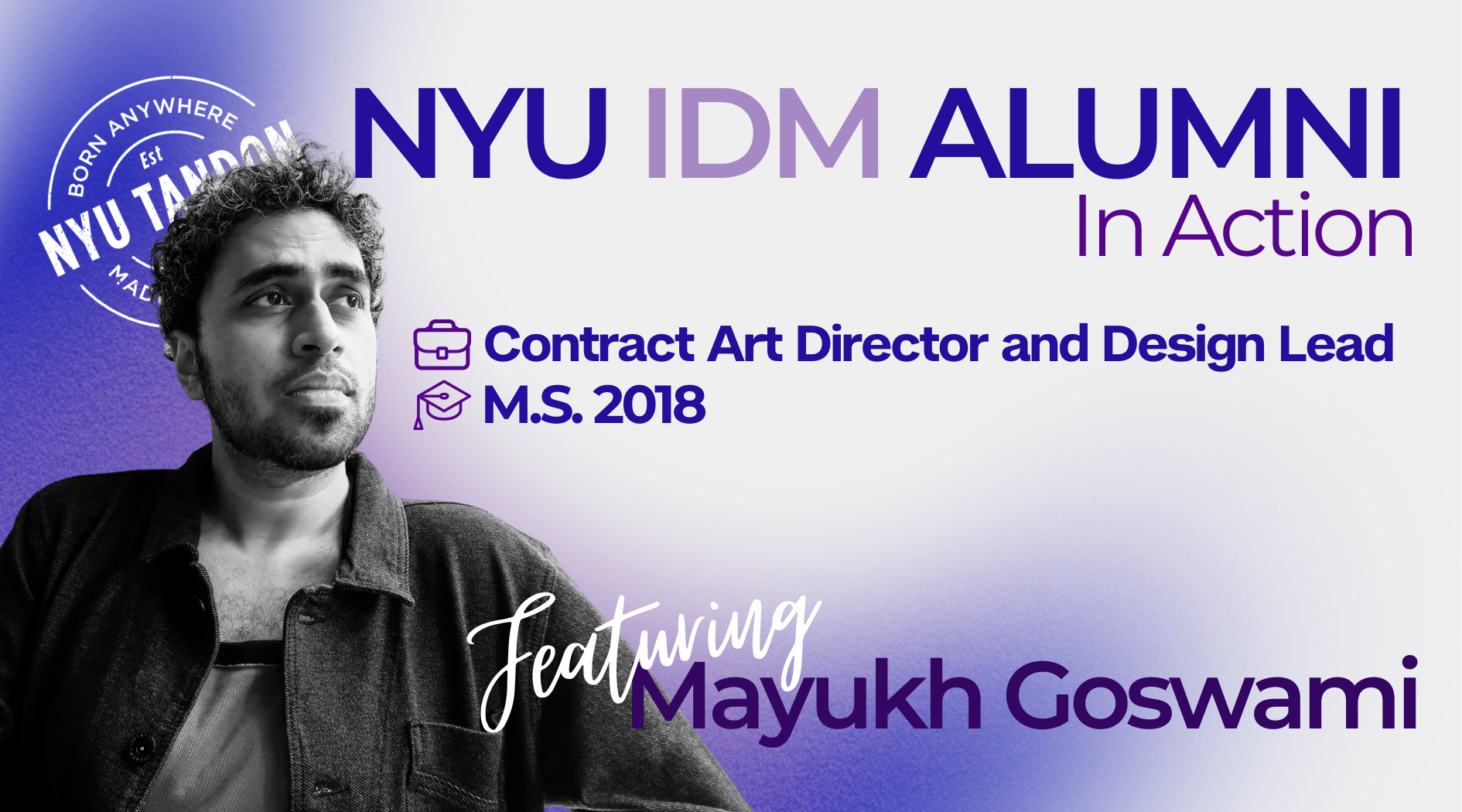 Alumni in Action — Mayukh Goswami;
This feature became the most-clicked alumni article, receiving 107 clicks